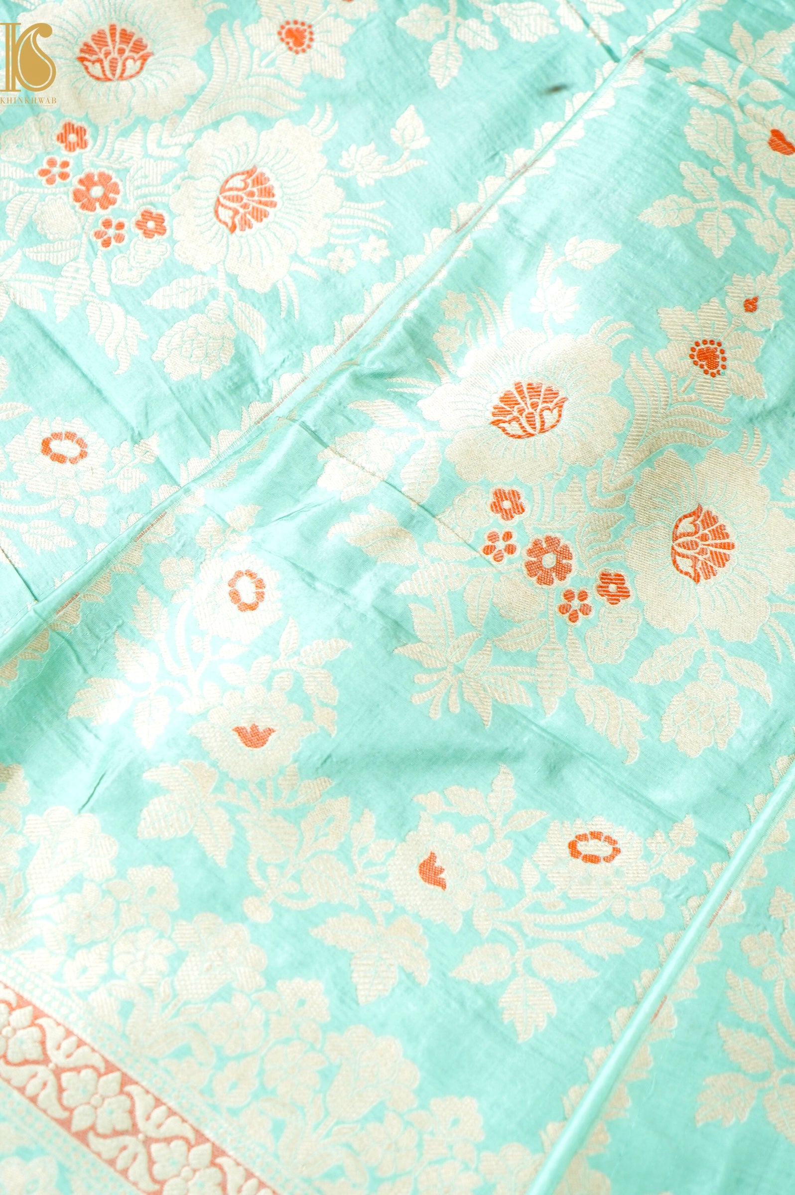 Handloom Banarasi Katan Silk Kalidar Taruja Lehenga