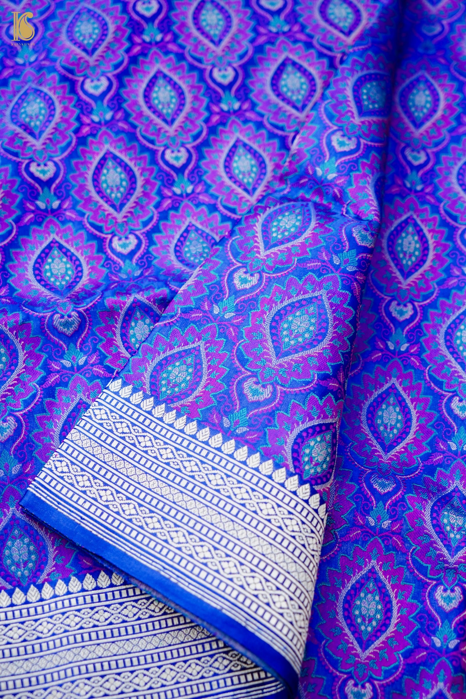 Handwoven Pure Mashru Silk Tanchoi Banarasi Saree