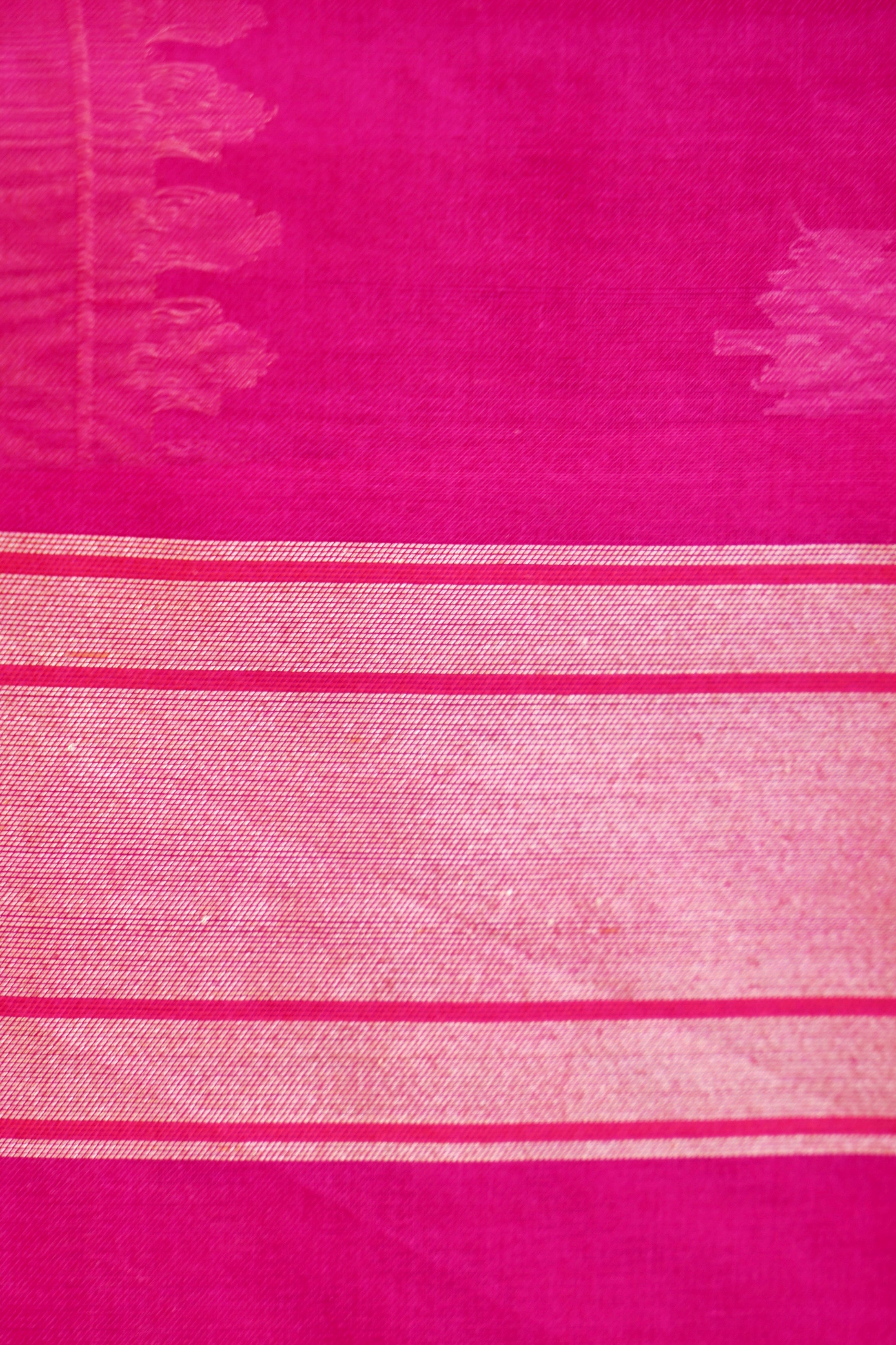 Handloom Banarasi Real Silver Zari Cotton Saree - Khinkhwab