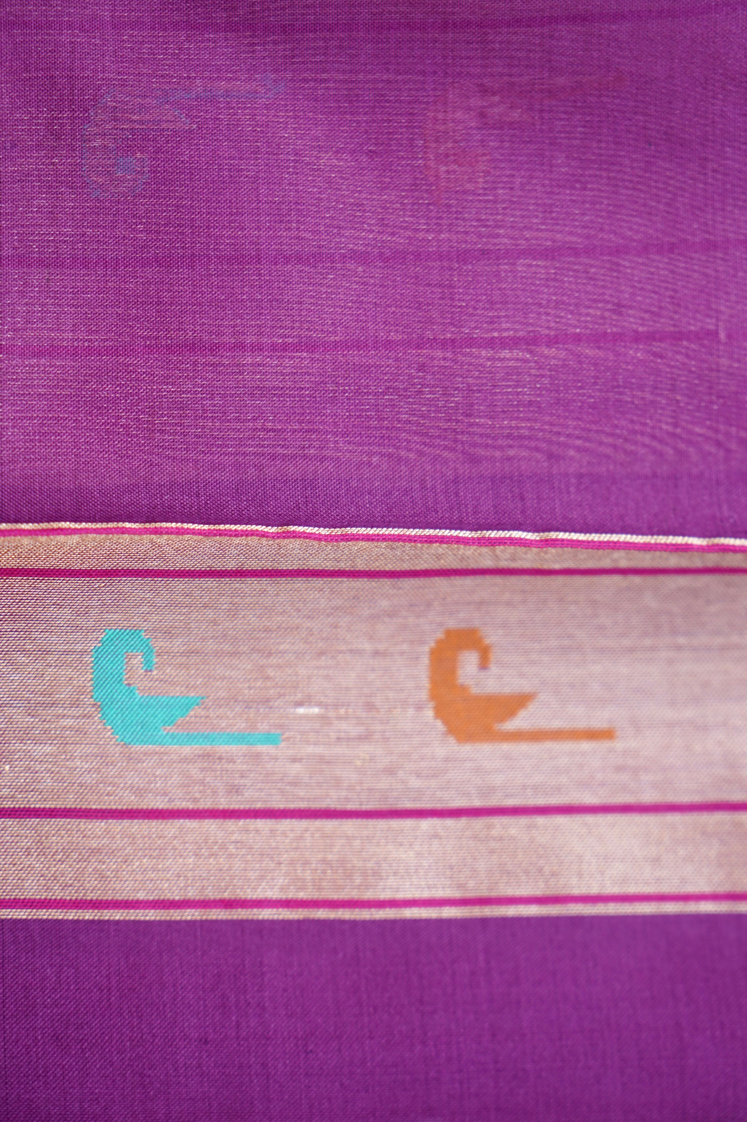 Handloom Banarasi Real Silver Zari Cotton Saree - Khinkhwab