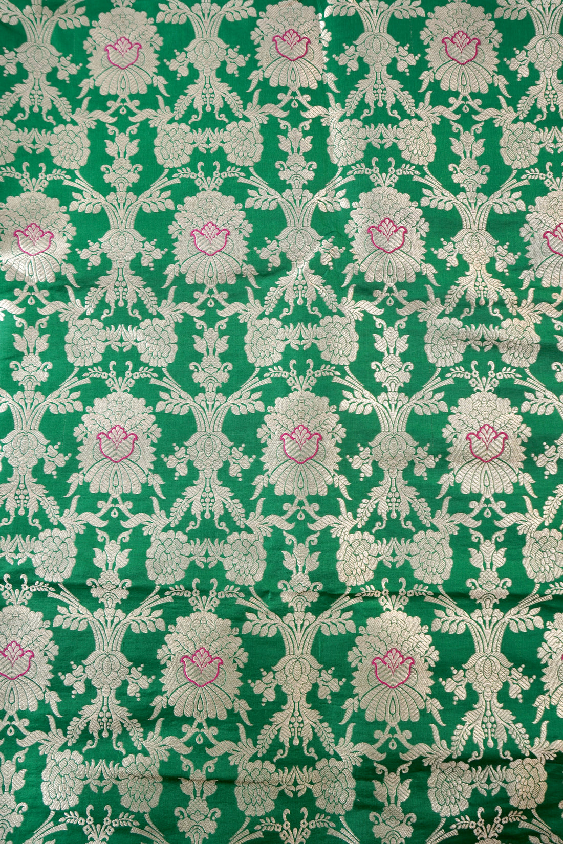 Pure Brocade Banarasi Mehraab Boota Fabric