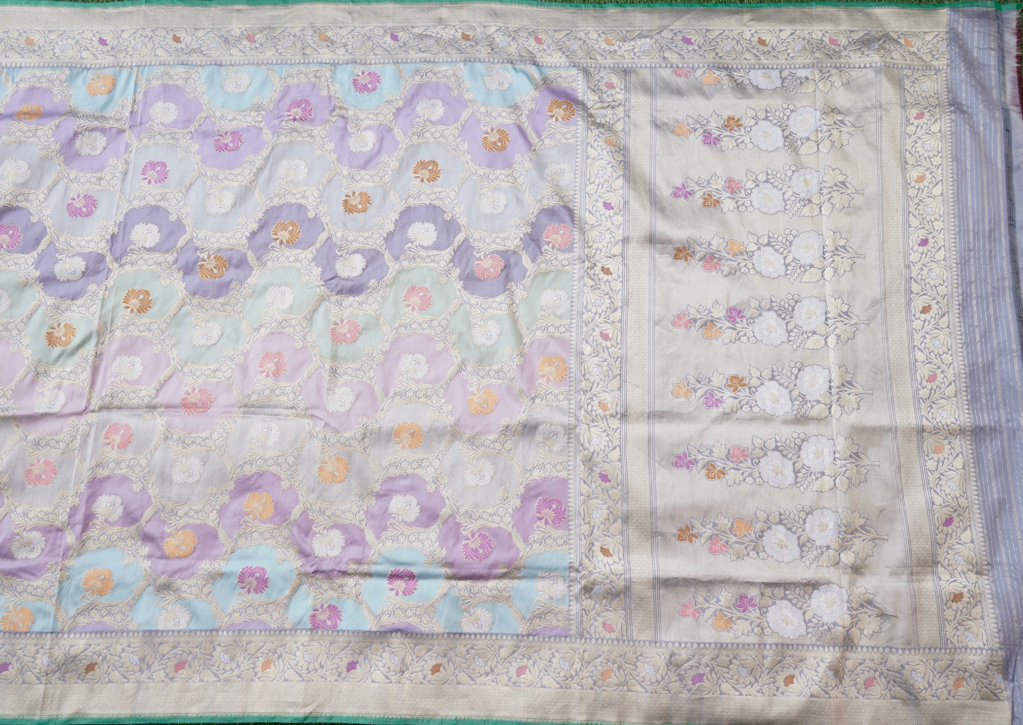 Handloom Banarasi Rangkat Silk Saree