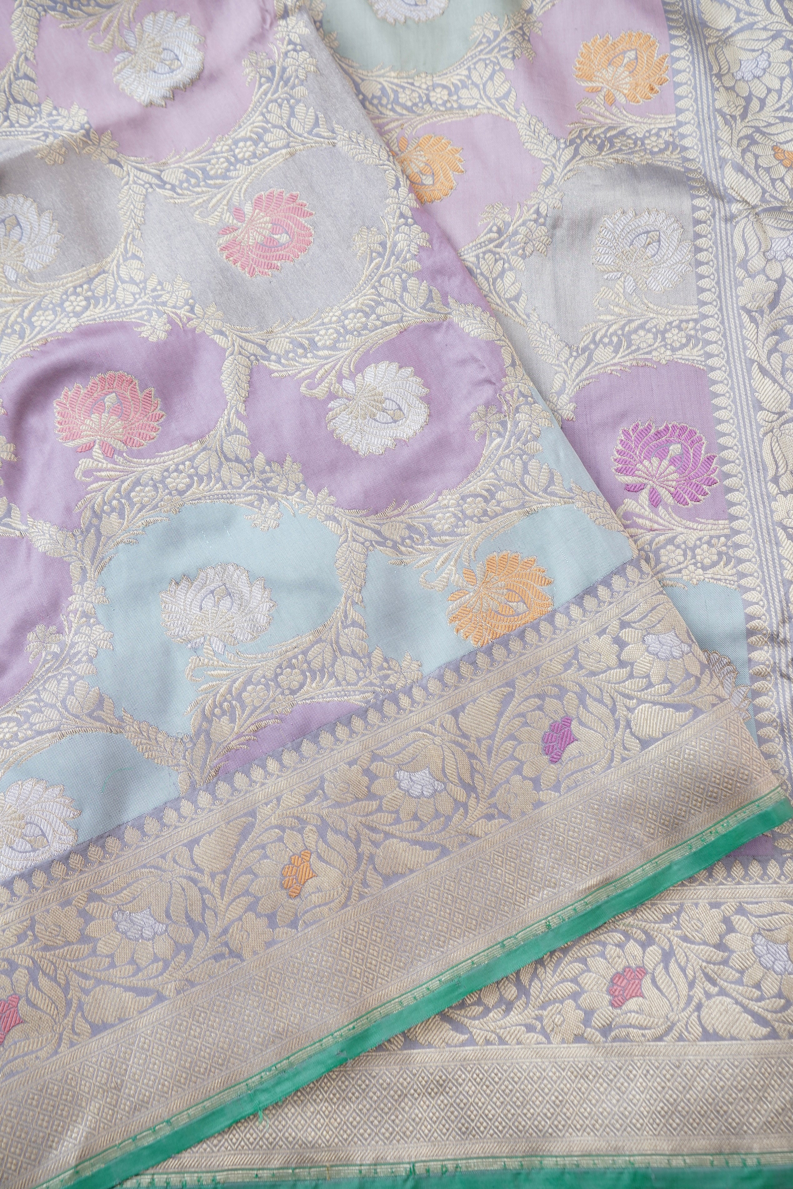 Handloom Banarasi Rangkat Silk Saree