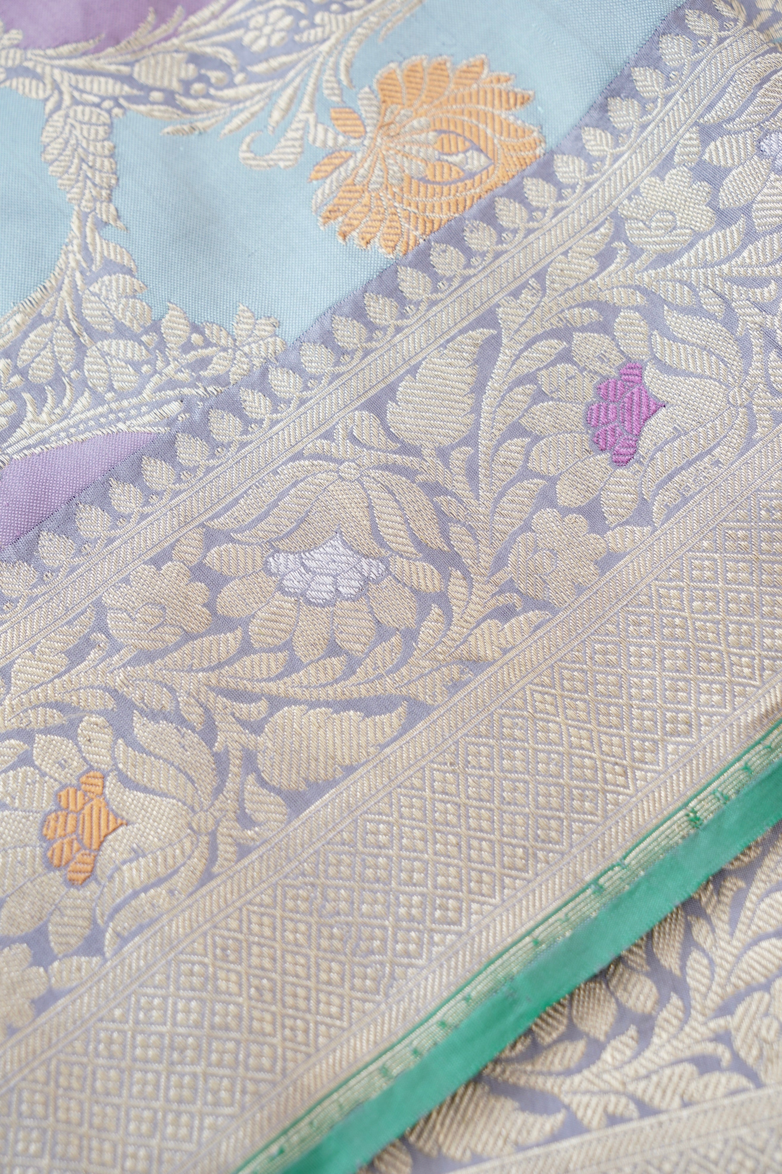 Handloom Banarasi Rangkat Silk Saree