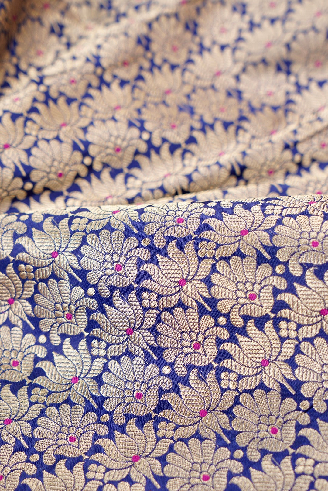 Handloom Pure Brocade Banarasi Fabric