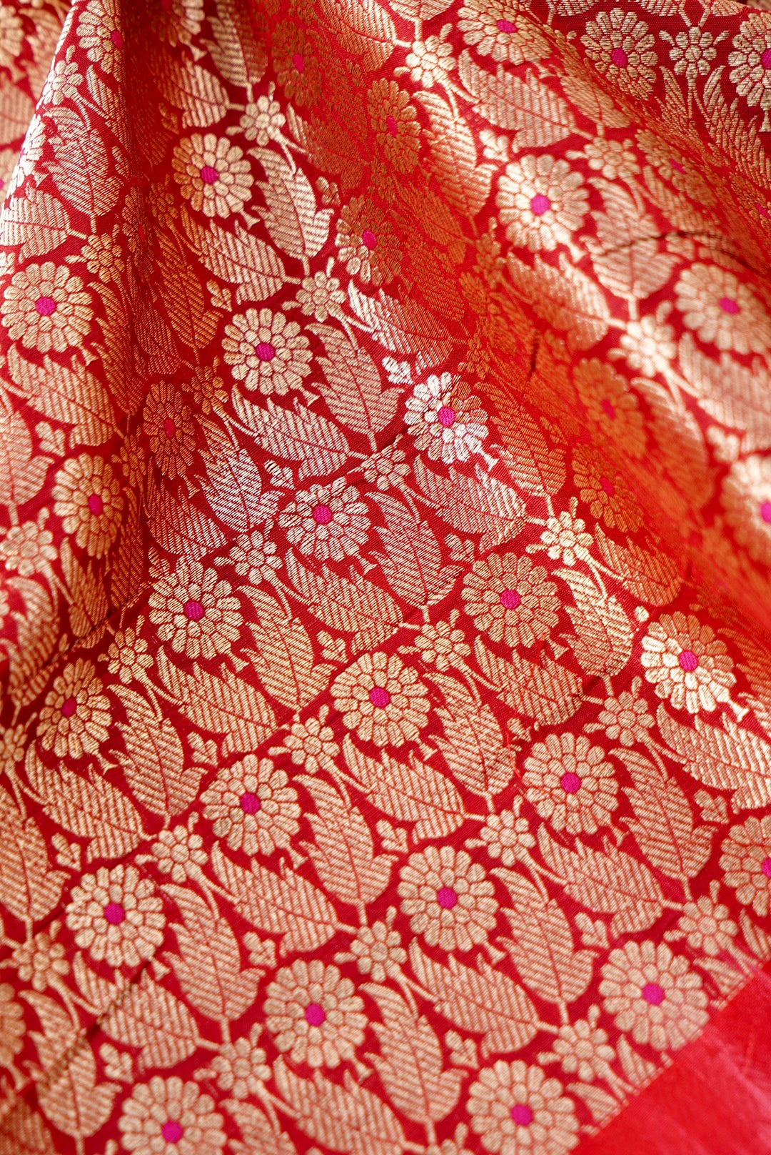 Handloom Pure Brocade Banarasi Fabric