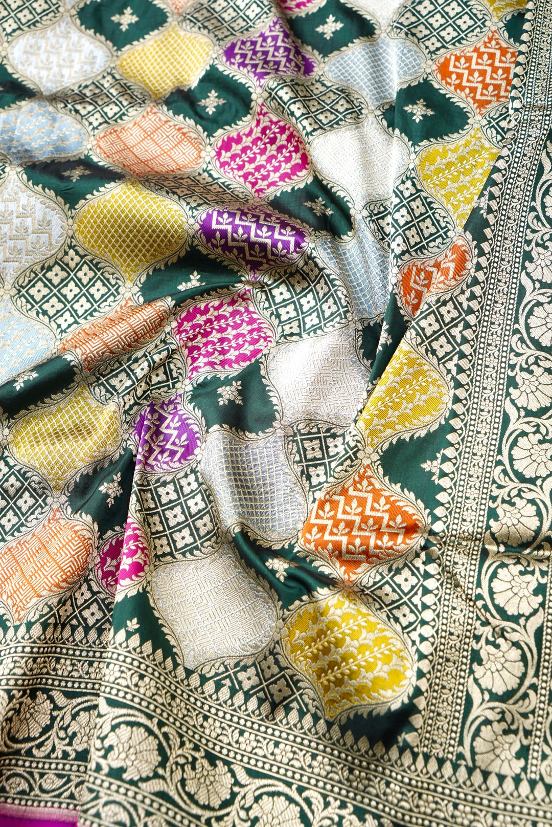 Handloom Banarasi Pure Katan Silk Rangkat Saree