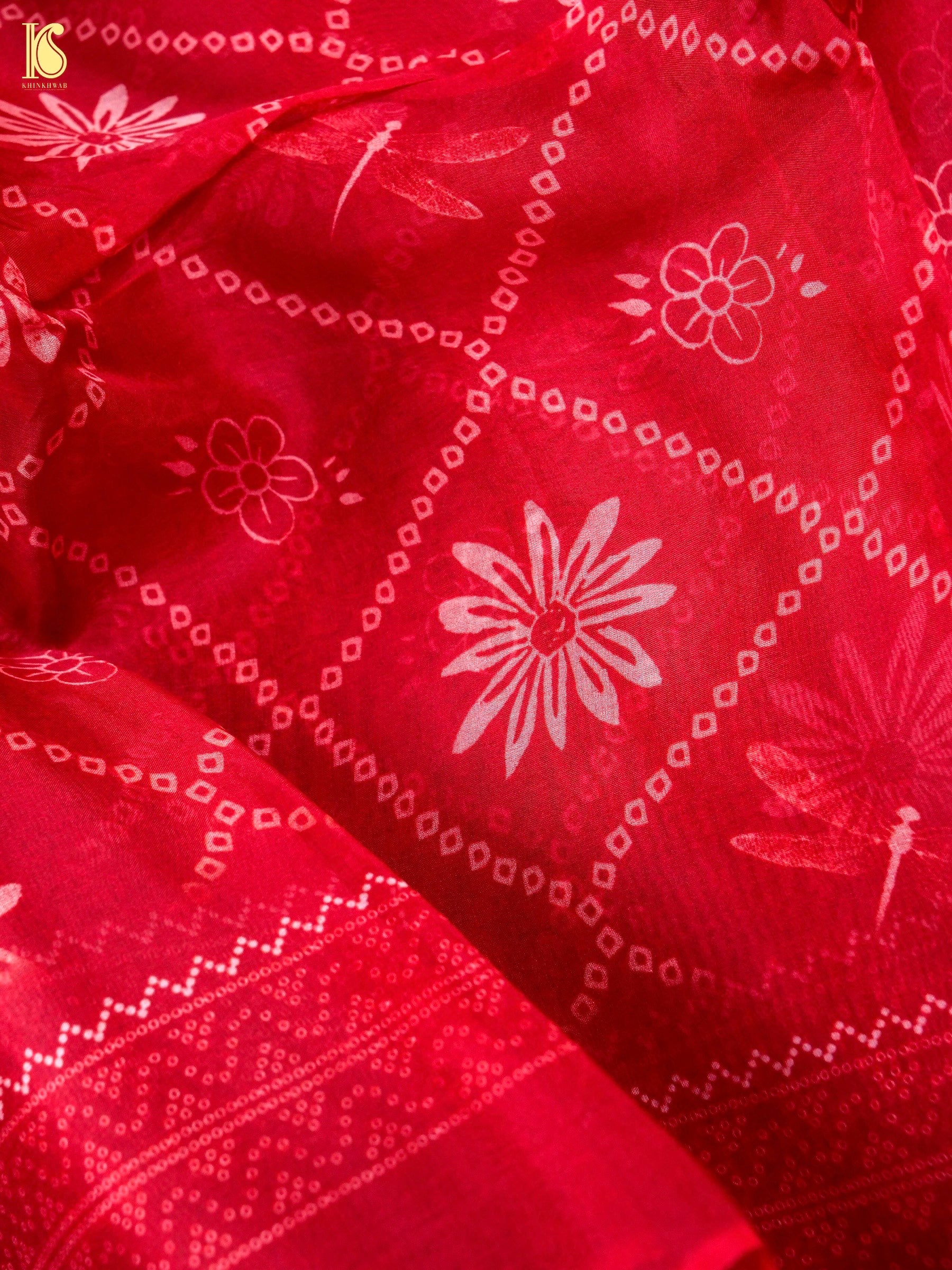 Organza Silk Print Saree