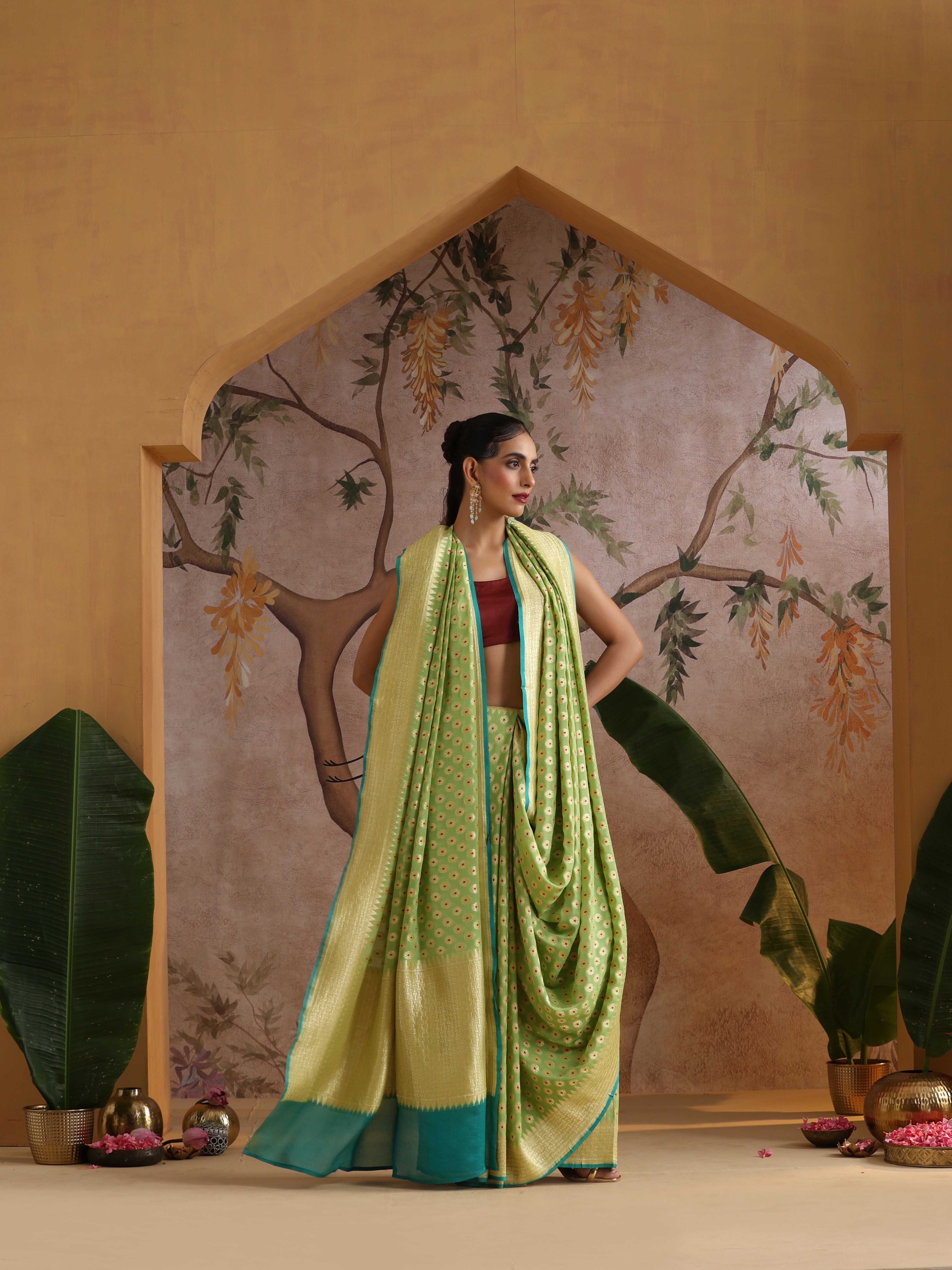 Pure Georgette Banarasi Saree