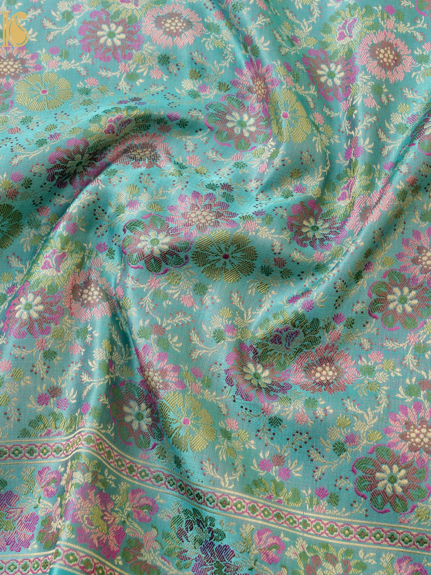 Handloom Banarasi Silk Resham Tanchoi Saree