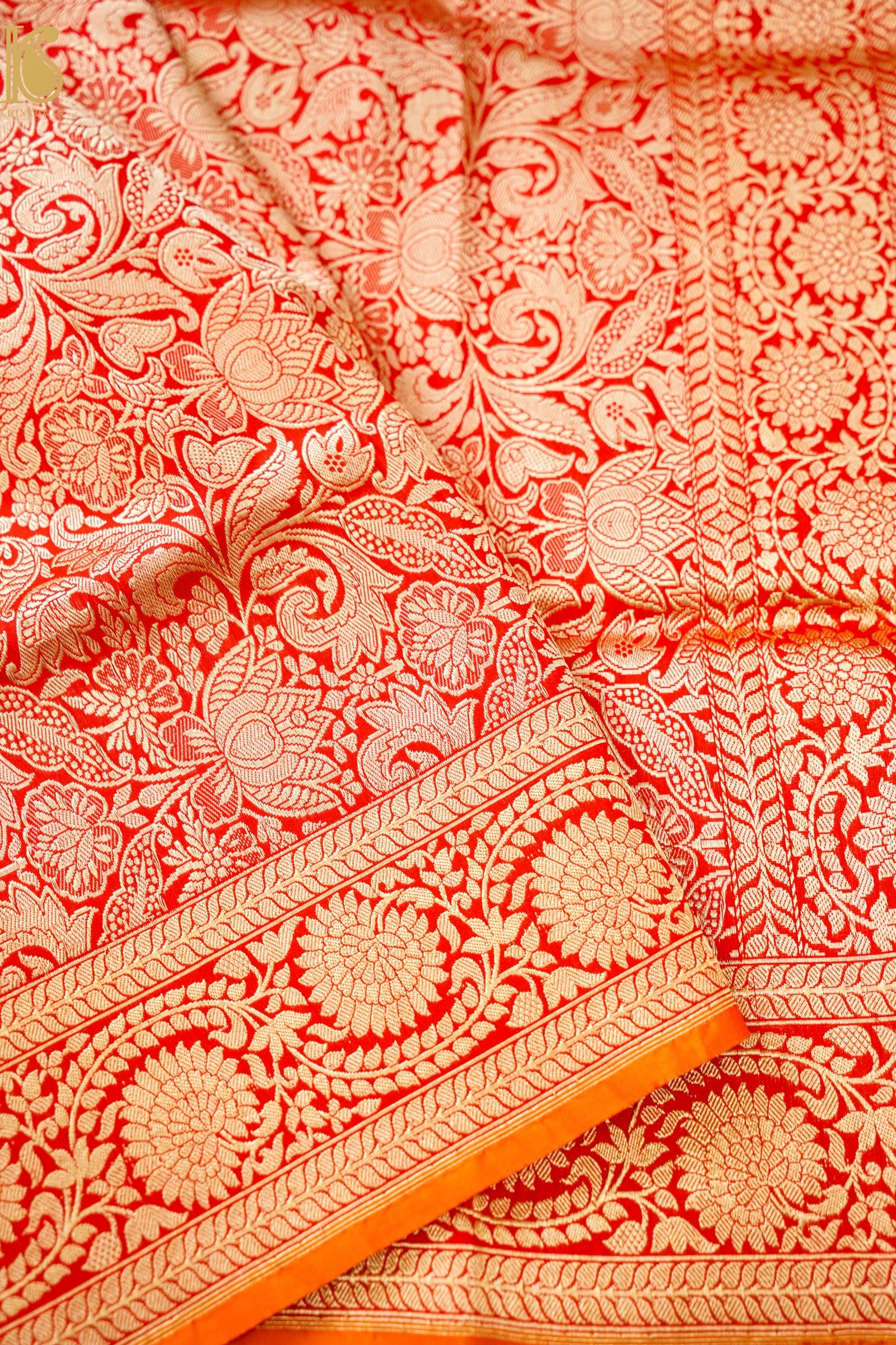 Handloom Banarasi Katan Silk Brocade Saree