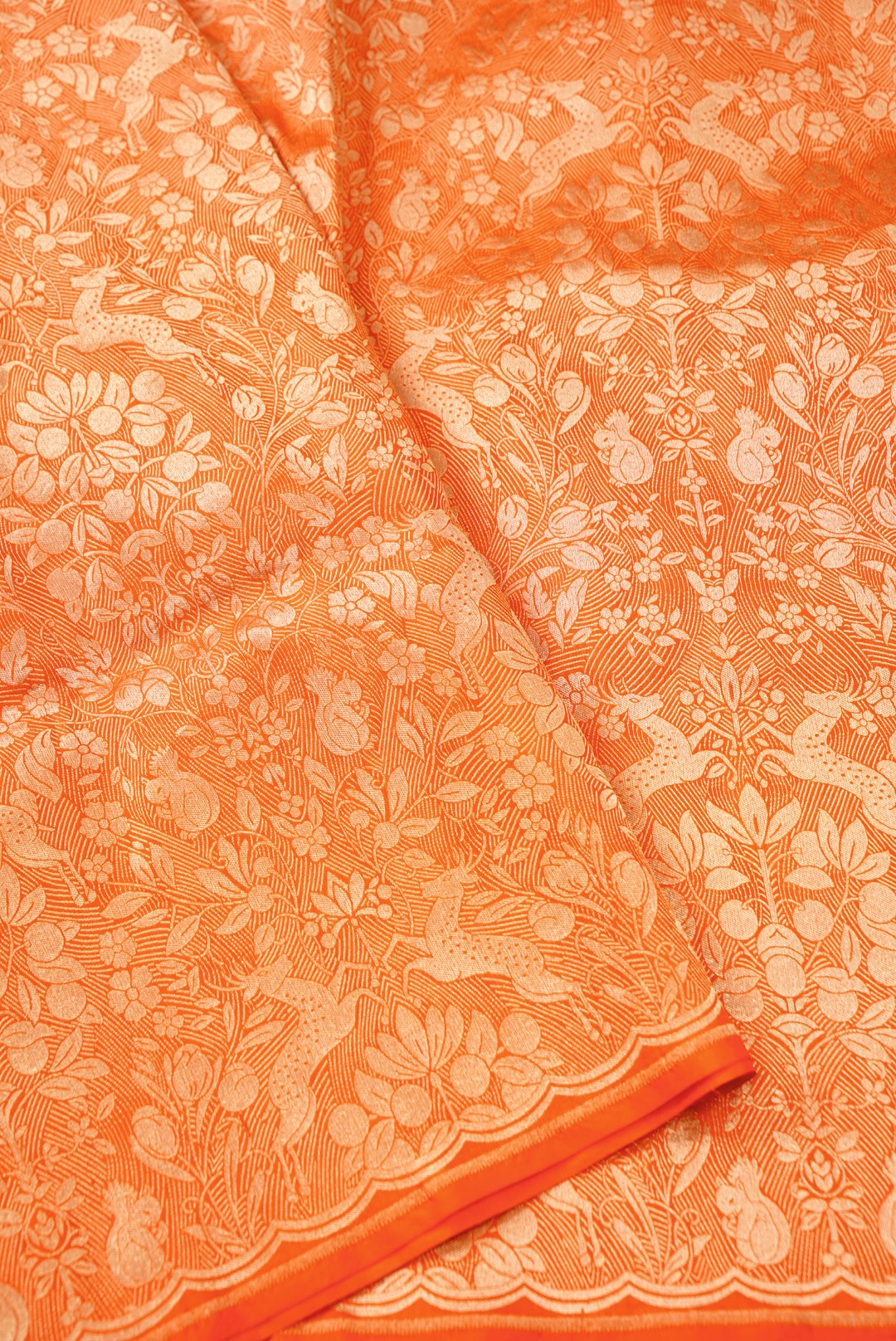 Handloom Banarasi Katan Silk Brocade Shikargah Saree