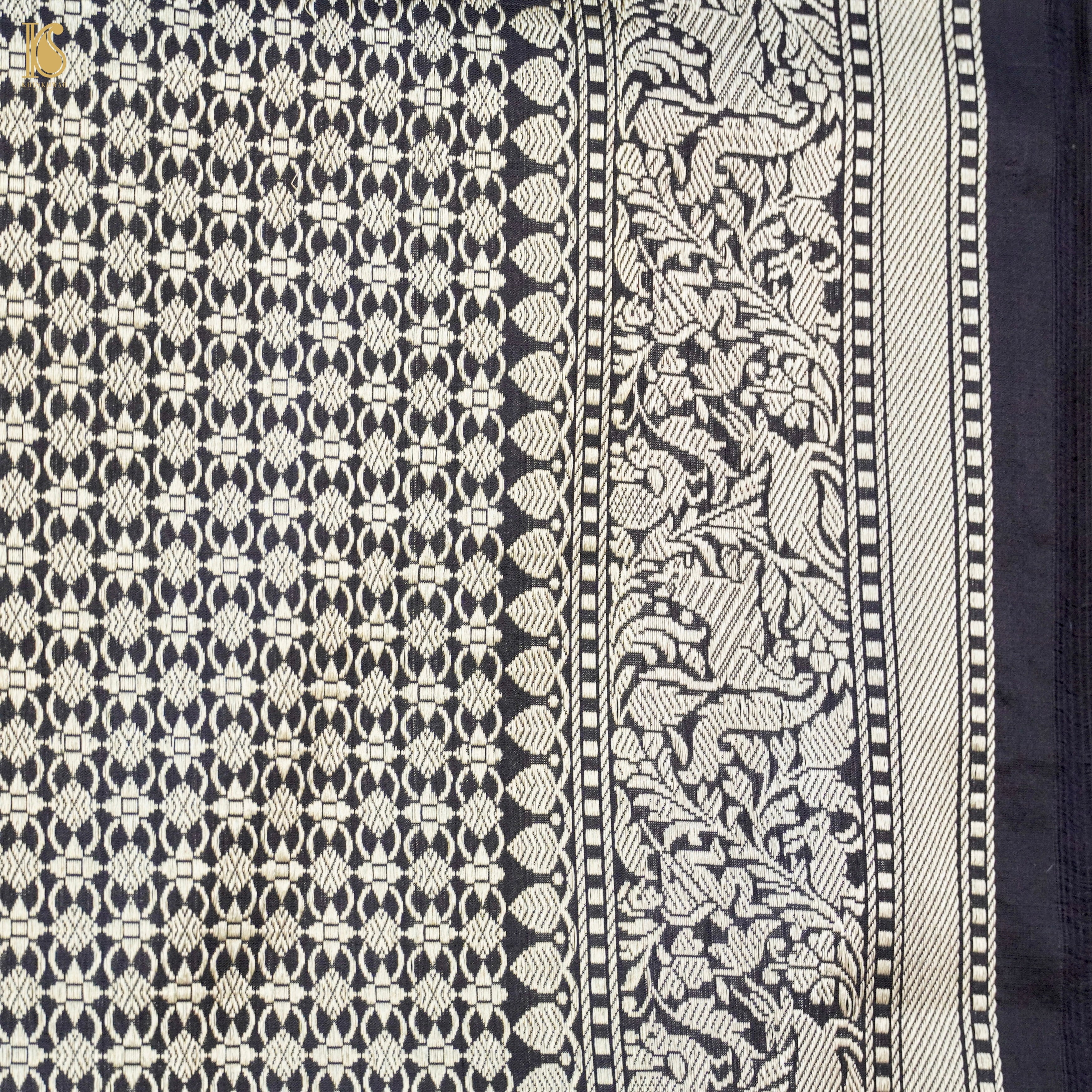 Handloom Katan Silk Banarasi Shikargah Saree