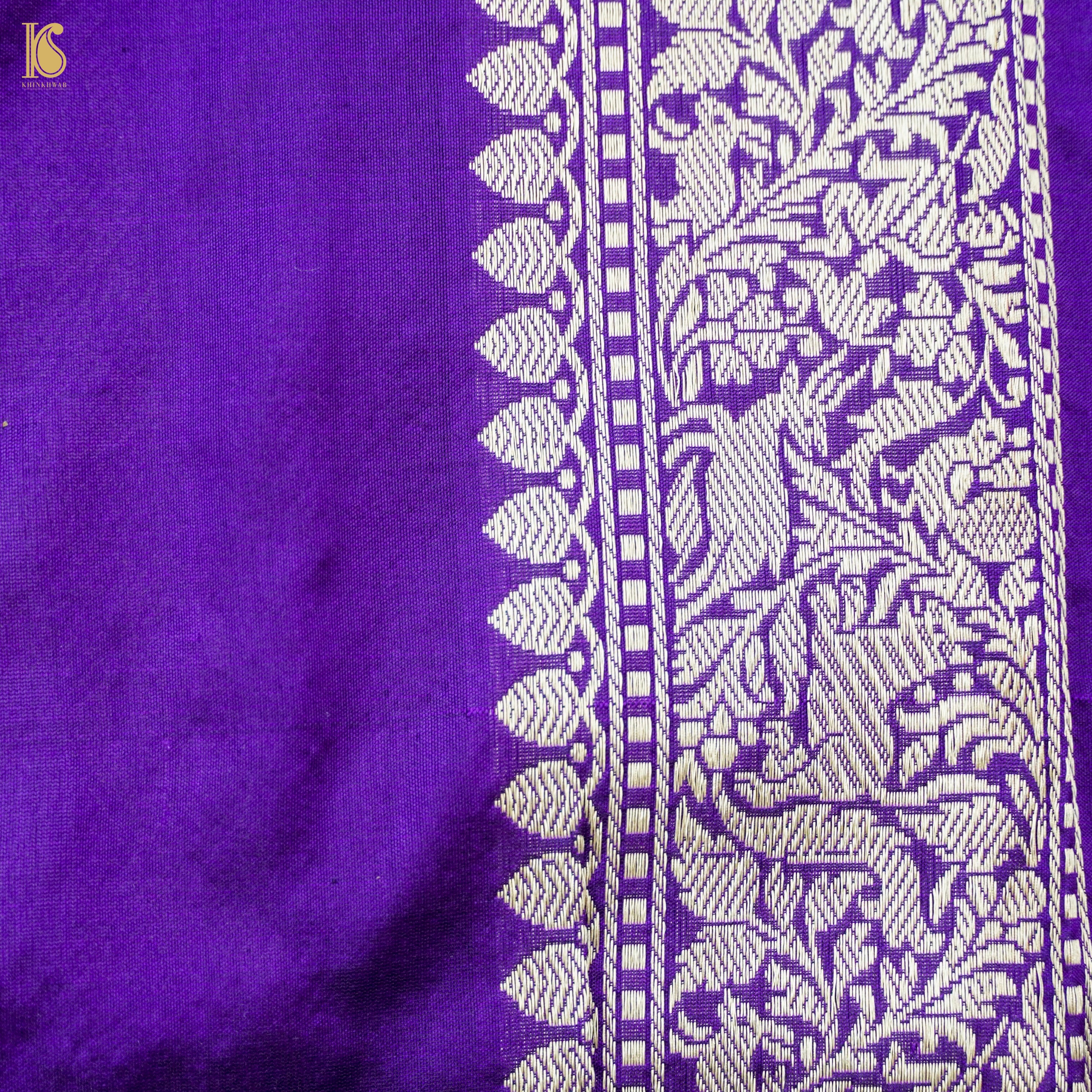 Handwoven Katan Silk Banarasi Shikargah Saree