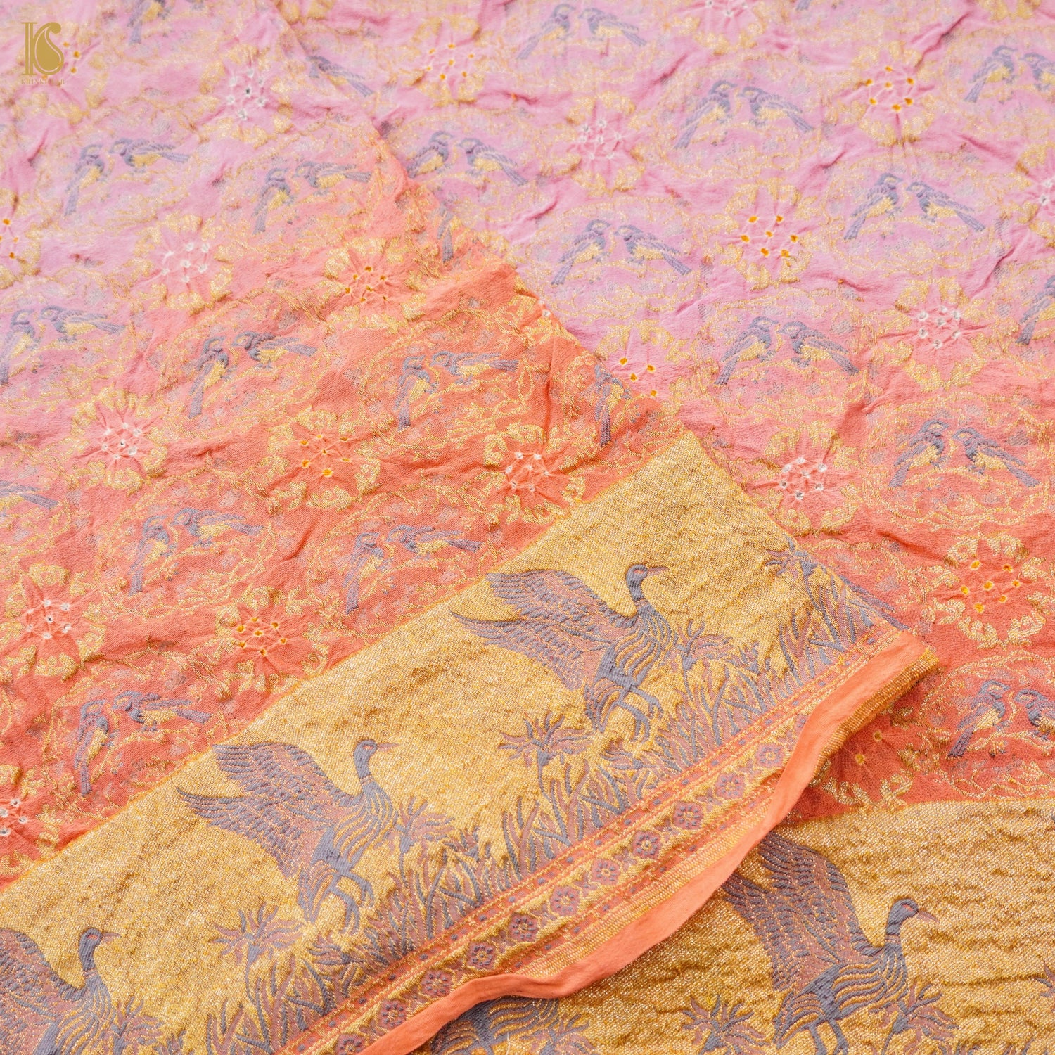 Banarasi Georgette Bandhani Saree