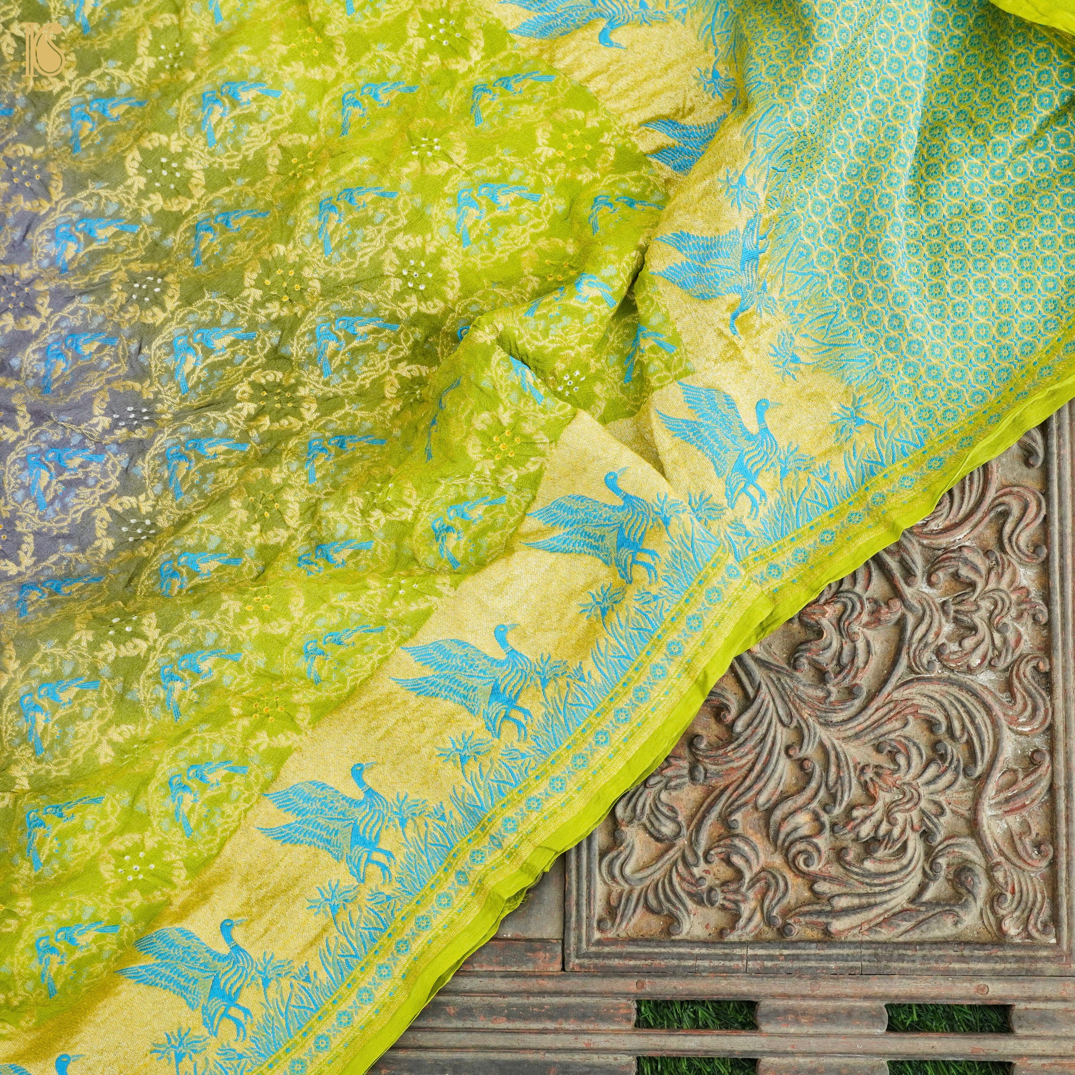 Banarasi Georgette Bandhani Saree