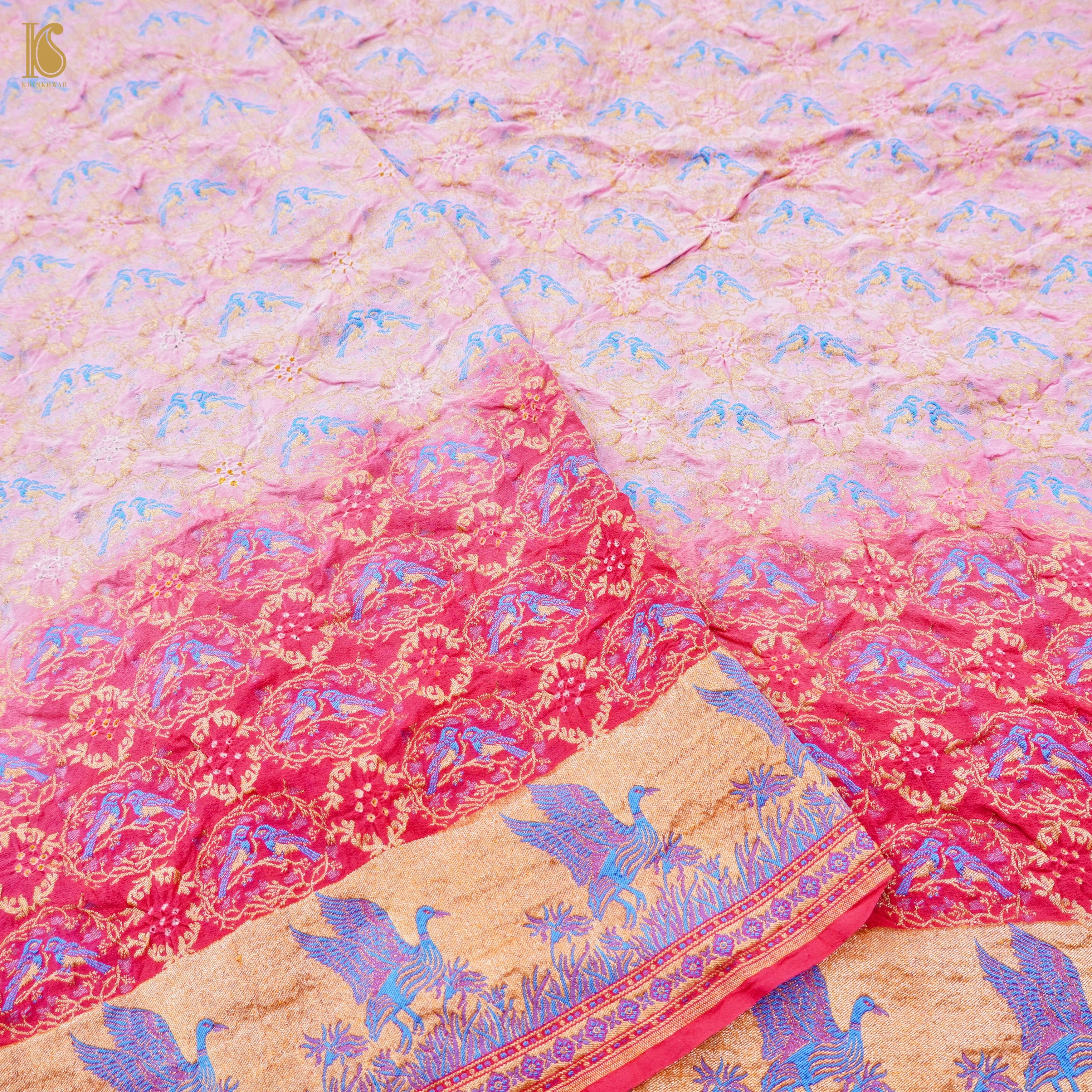 Banarasi Georgette Bandhani Saree