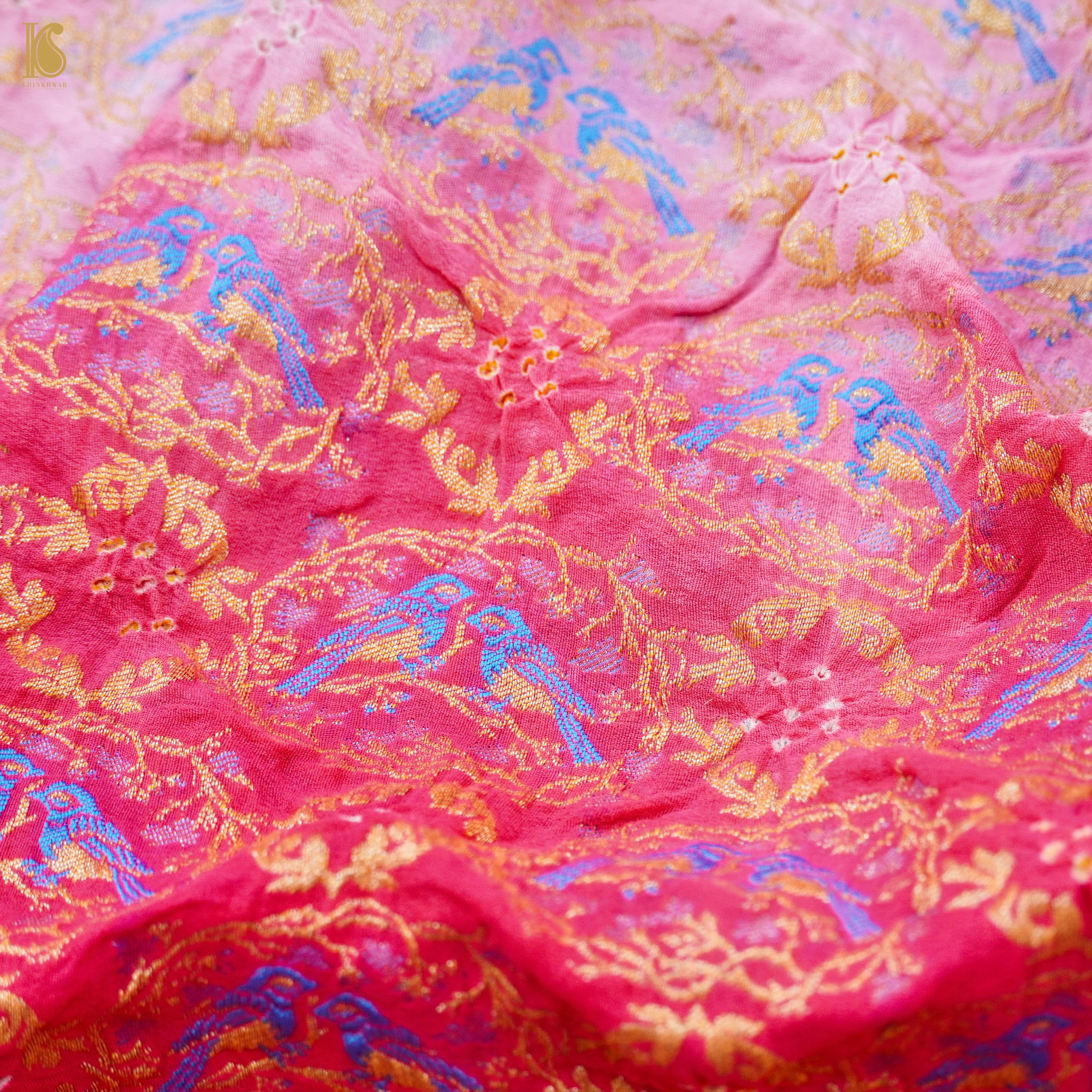 Banarasi Georgette Bandhani Saree