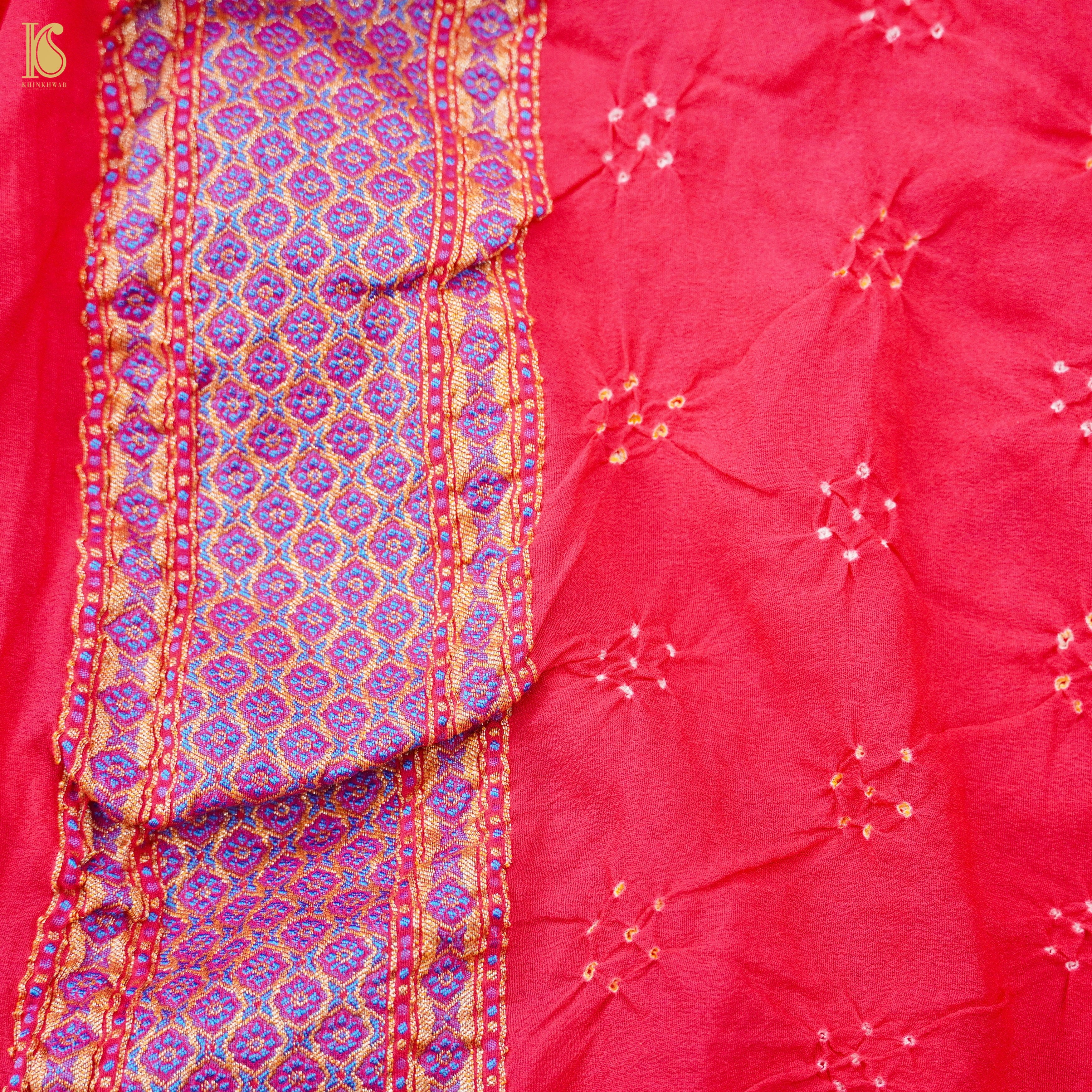 Banarasi Georgette Bandhani Saree