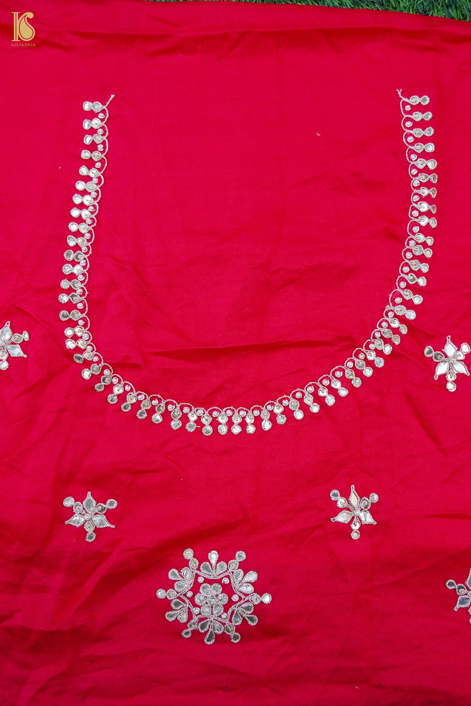 Gajji Silk Bandhani Gotta Patti Saree