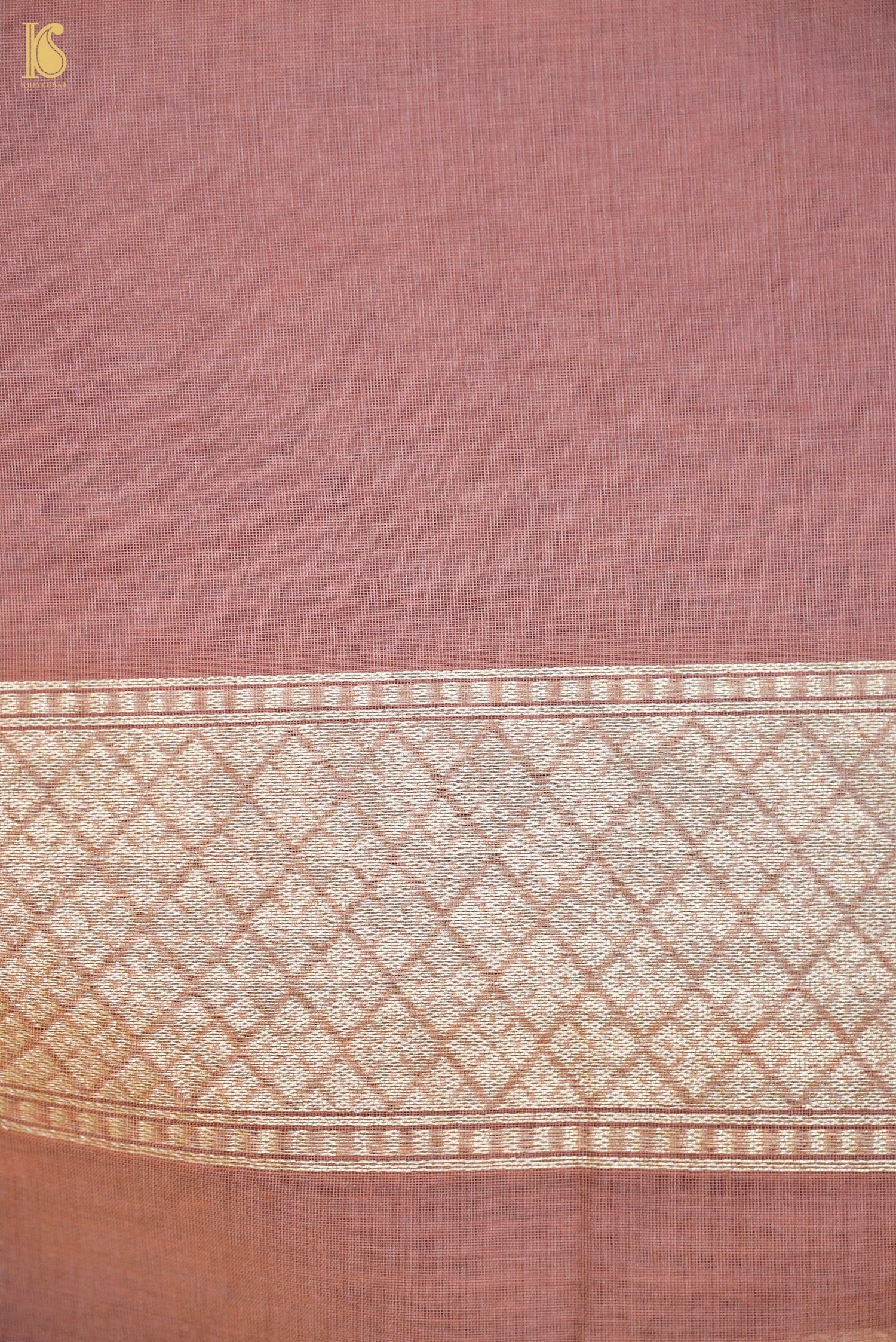 Handloom Kora Cotton Banarasi Resham Weave Saree