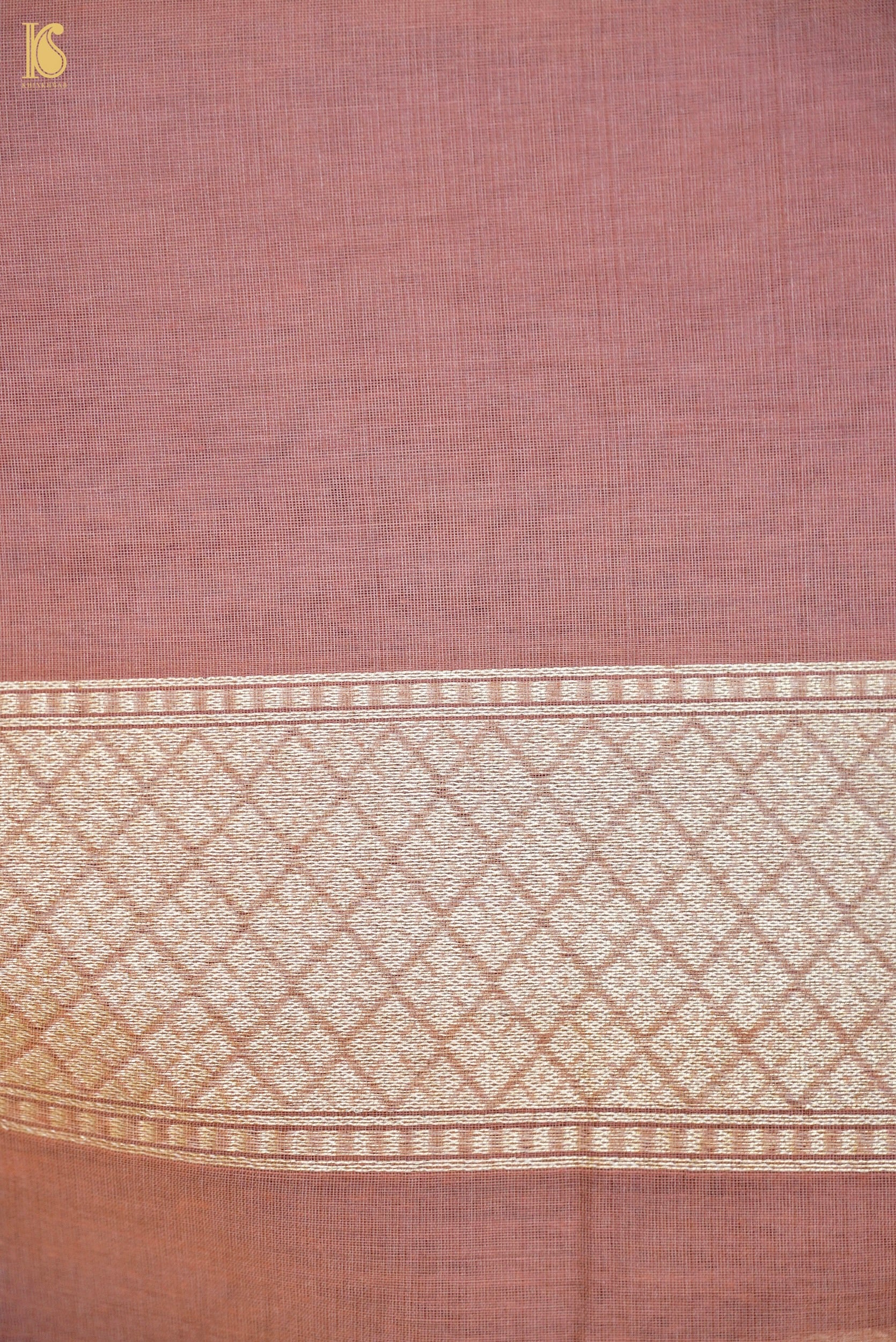 Handloom Kora Cotton Banarasi Resham Weave Saree