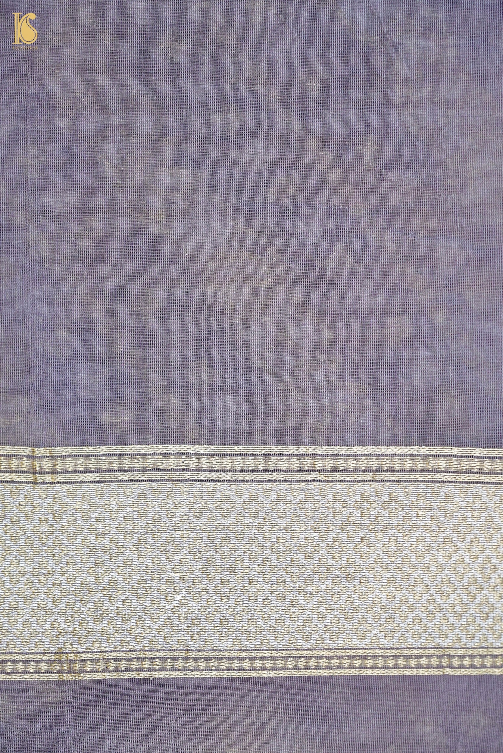 Handloom Kora Cotton Banarasi Resham Weave Saree