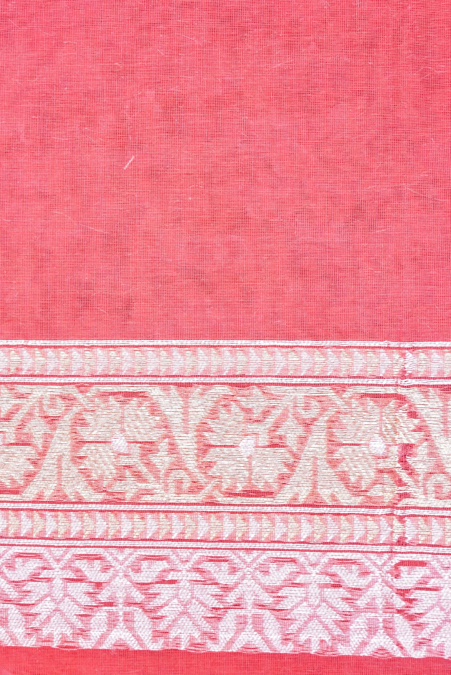 Handloom Kora Cotton Banarasi Resham Weave Saree