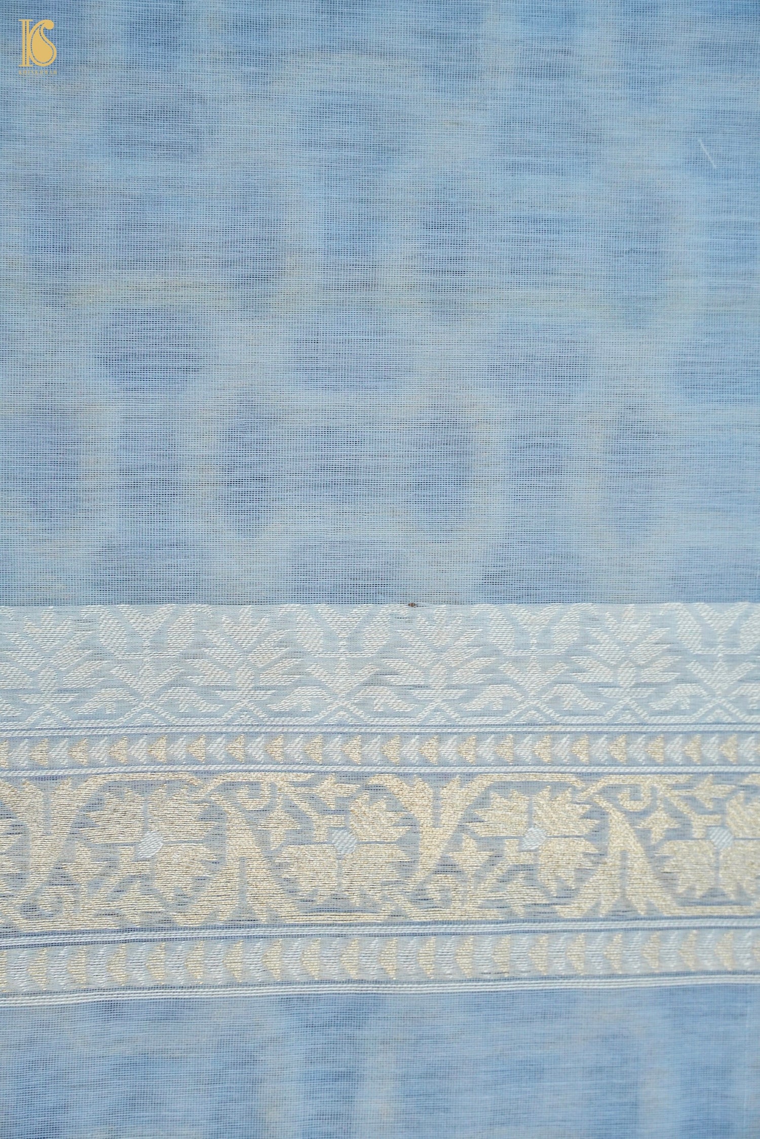 Handloom Kora Cotton Banarasi Resham Weave Saree