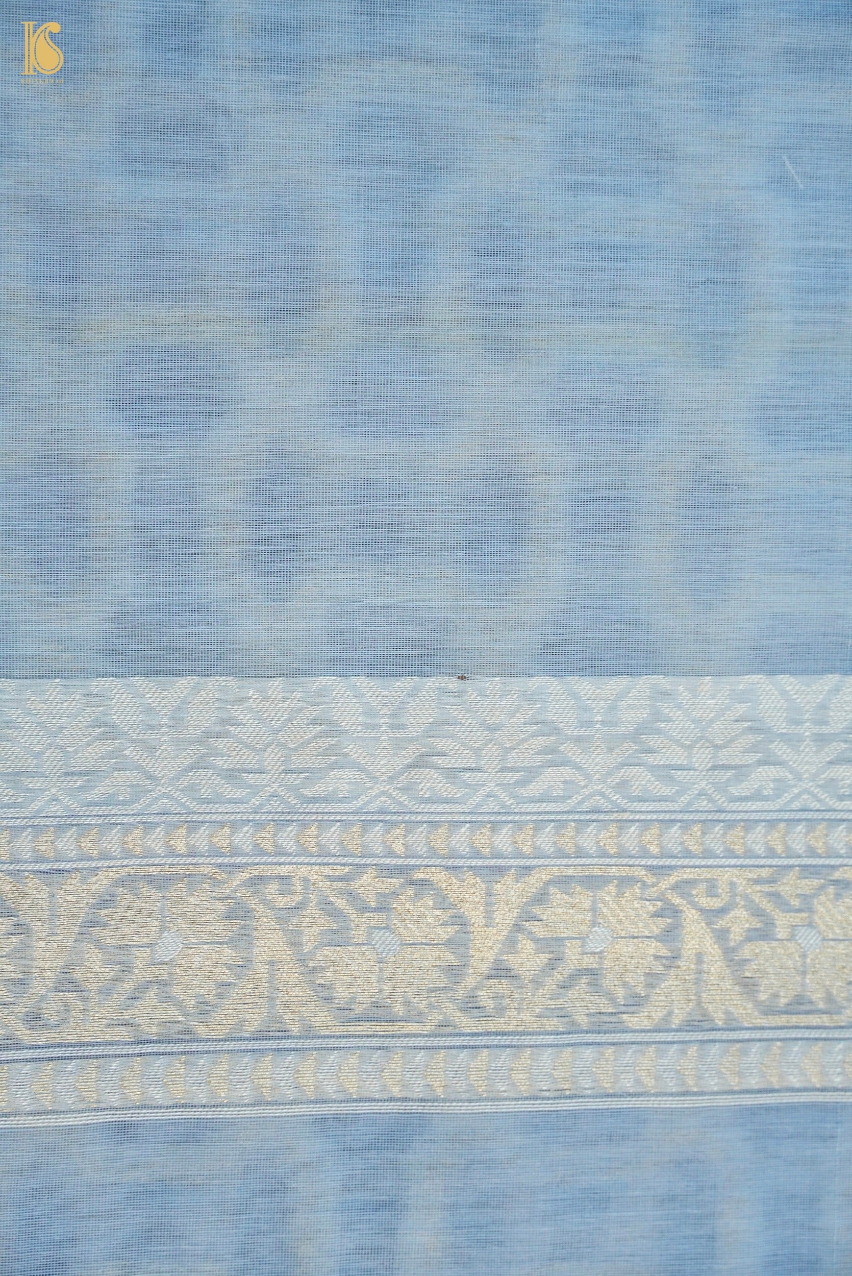 Handloom Kora Cotton Banarasi Resham Weave Saree
