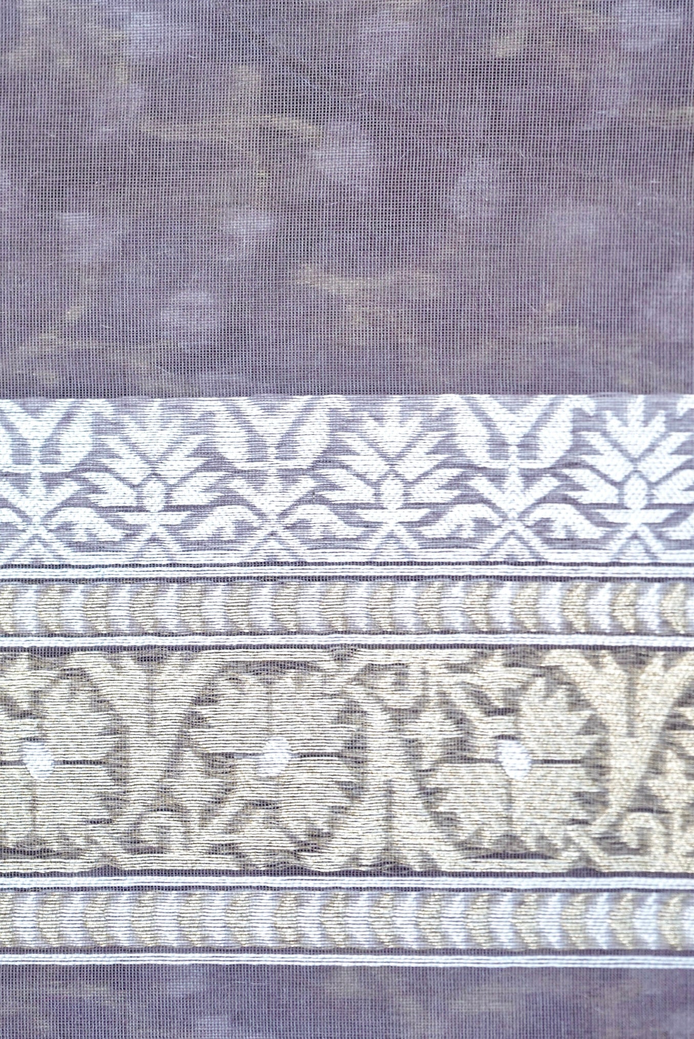 Handloom Kora Cotton Banarasi Resham Weave Saree
