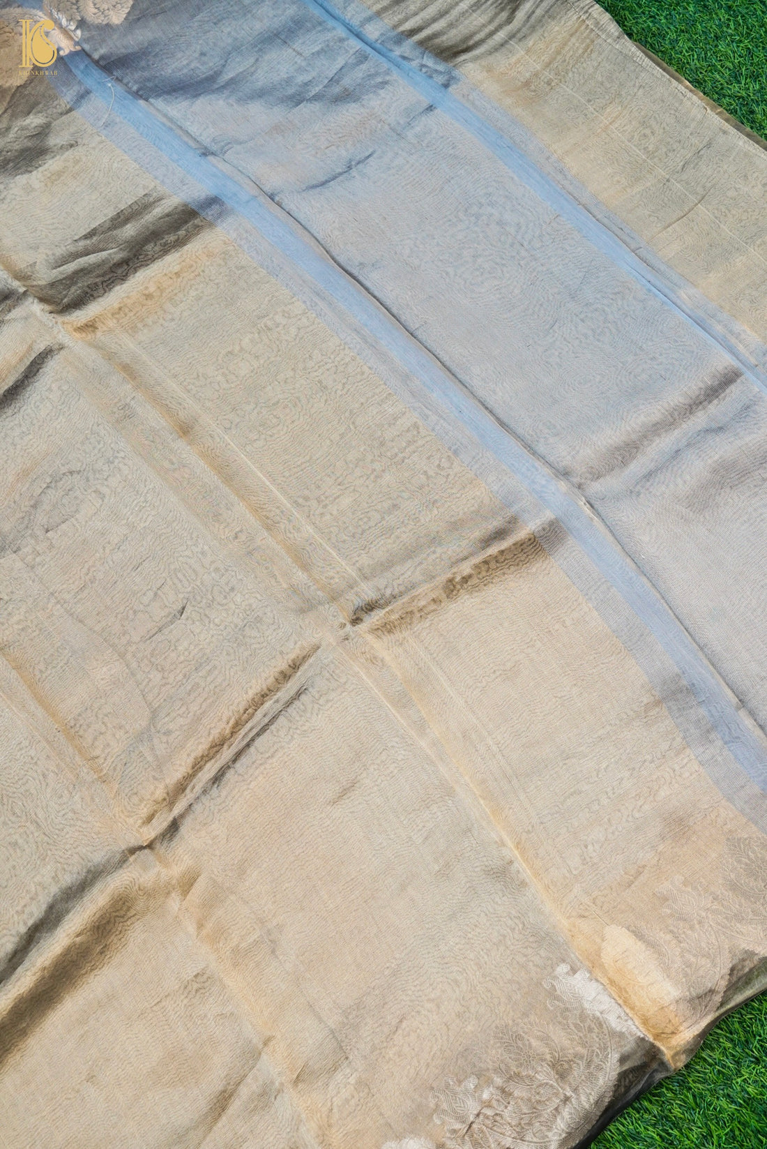 Banarasi Pure Tissue Scallop Border Saree