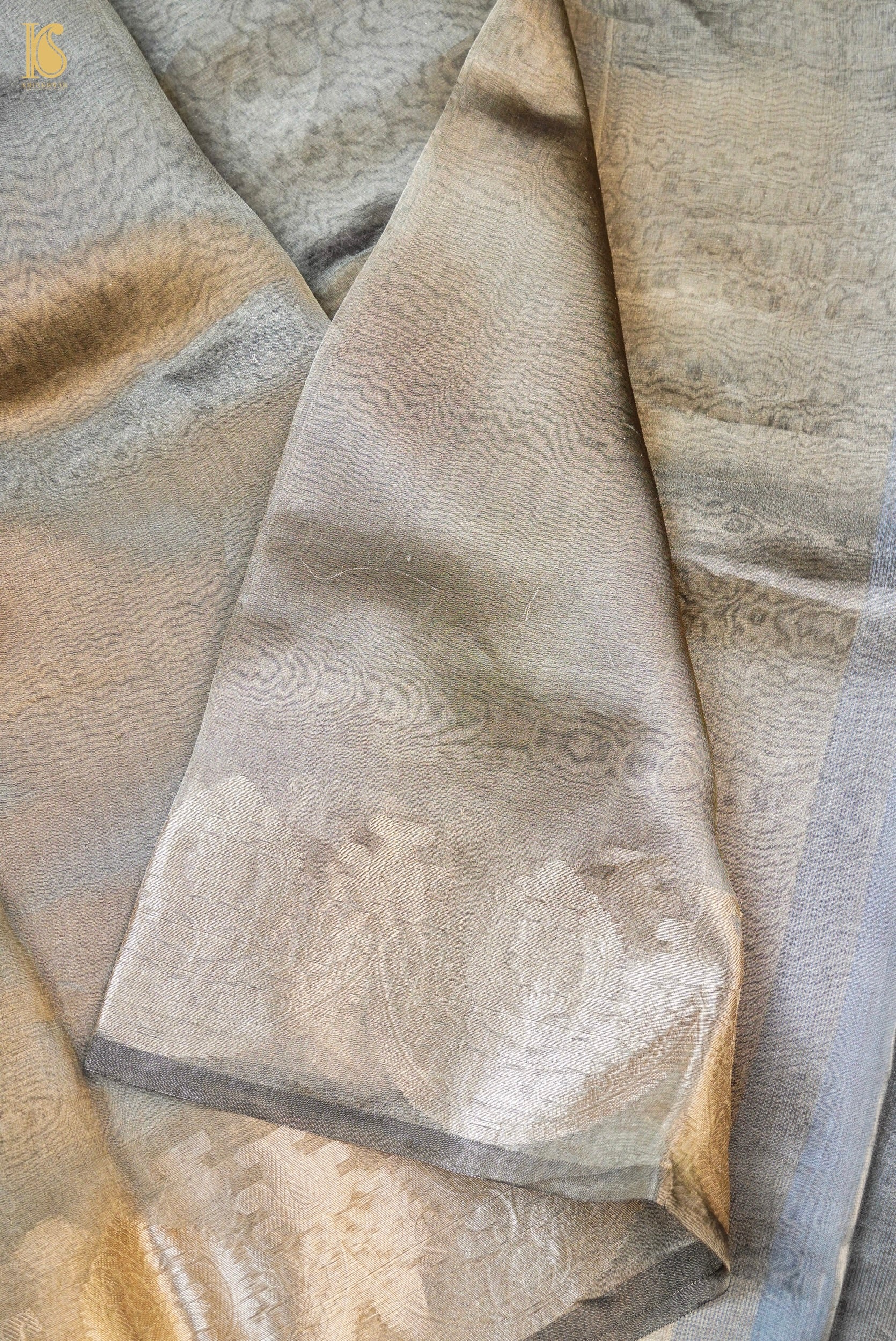 Banarasi Pure Tissue Scallop Border Saree