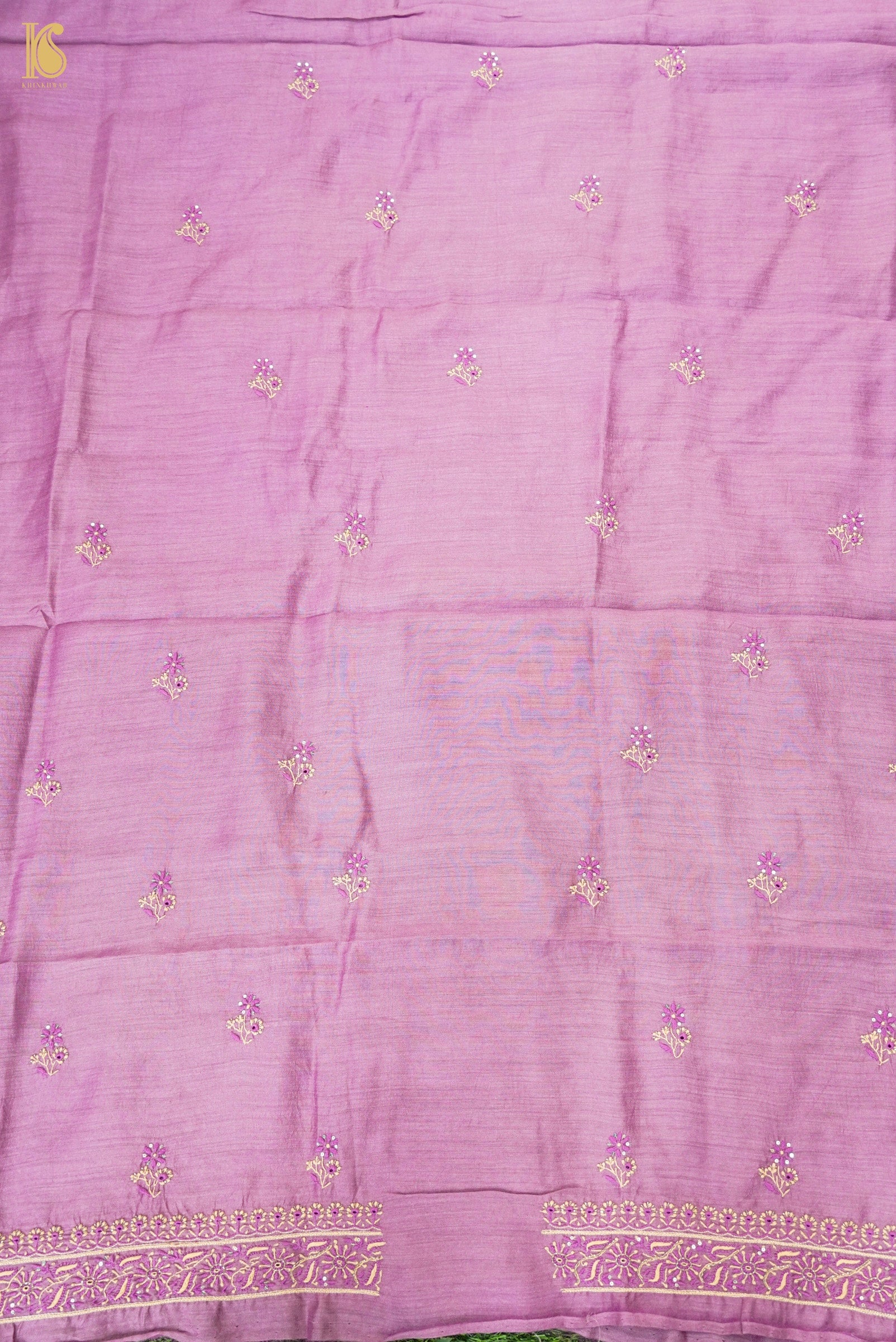 Chikankari Pure Moonga Suit Set