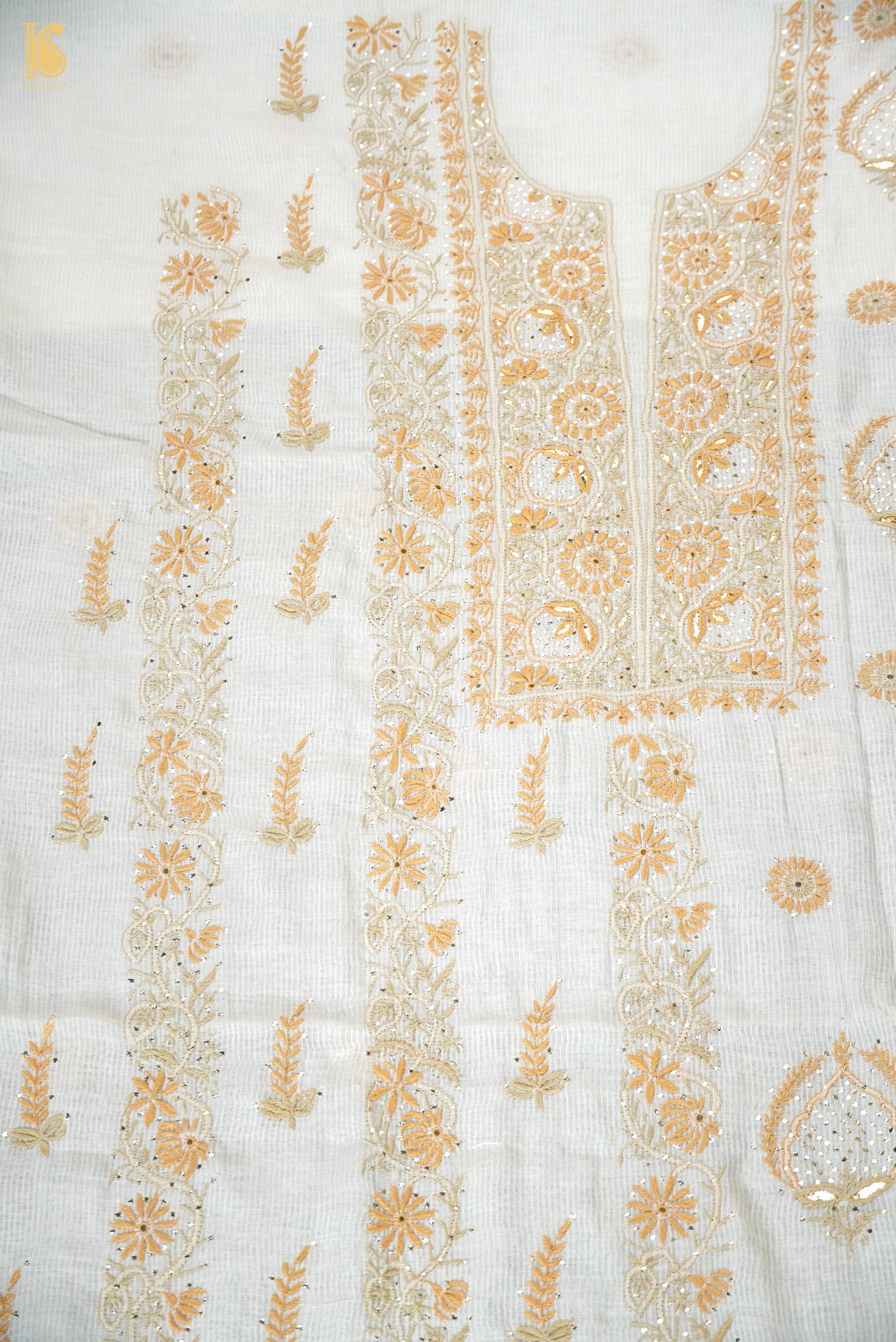 Chikankari Pure Maheshwar Cotton Suit Set