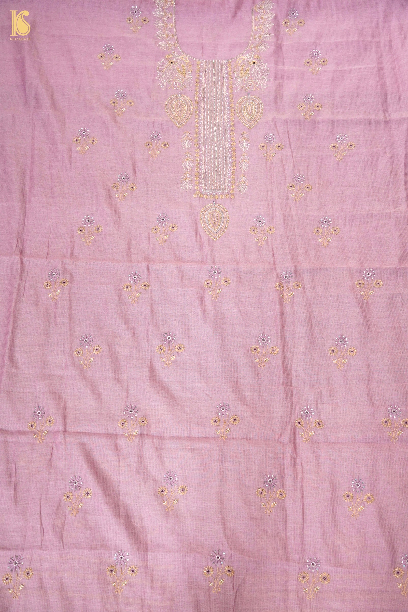 Chikankari Pure Maheshwar Cotton Suit Set