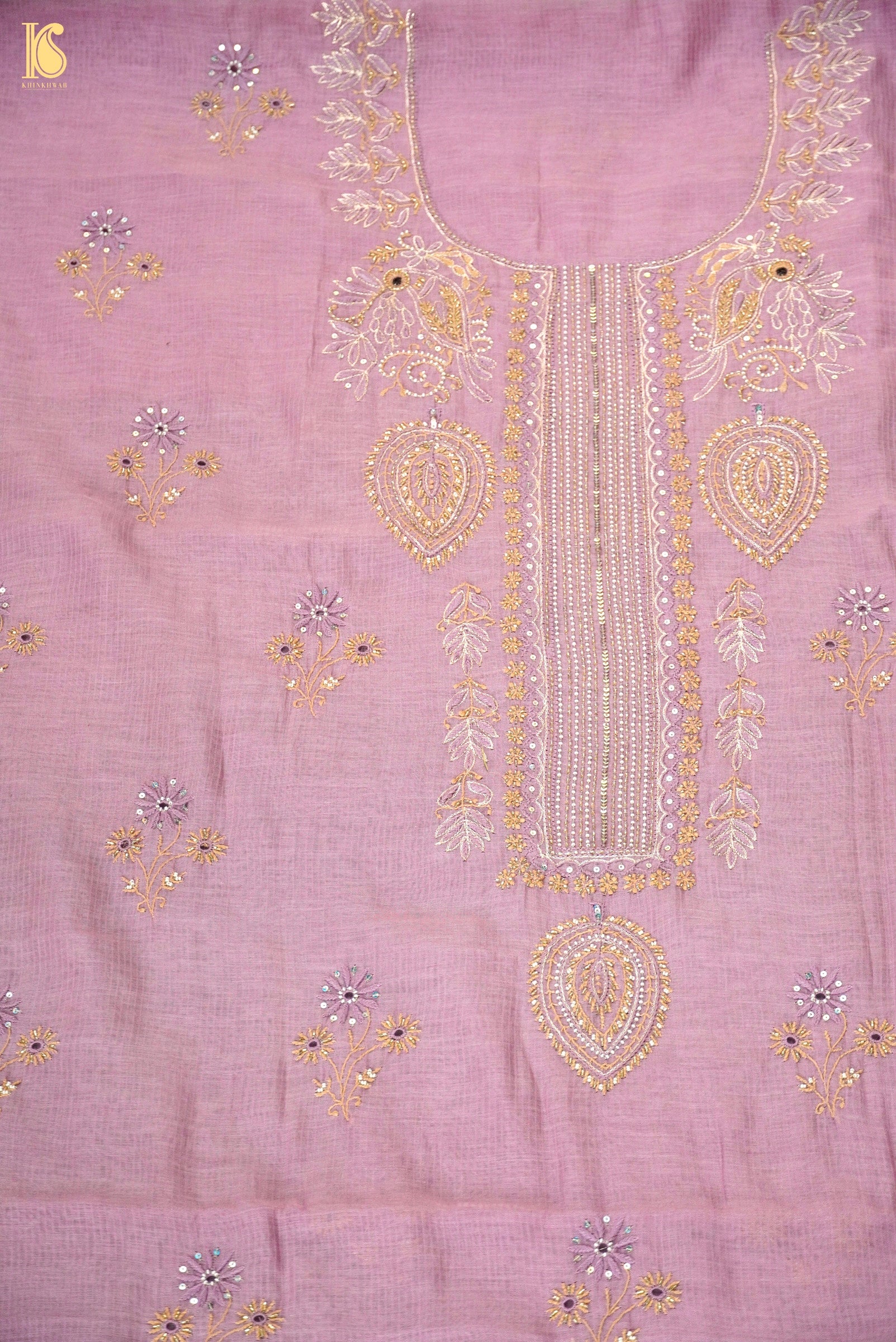 Chikankari Pure Maheshwar Cotton Suit Set