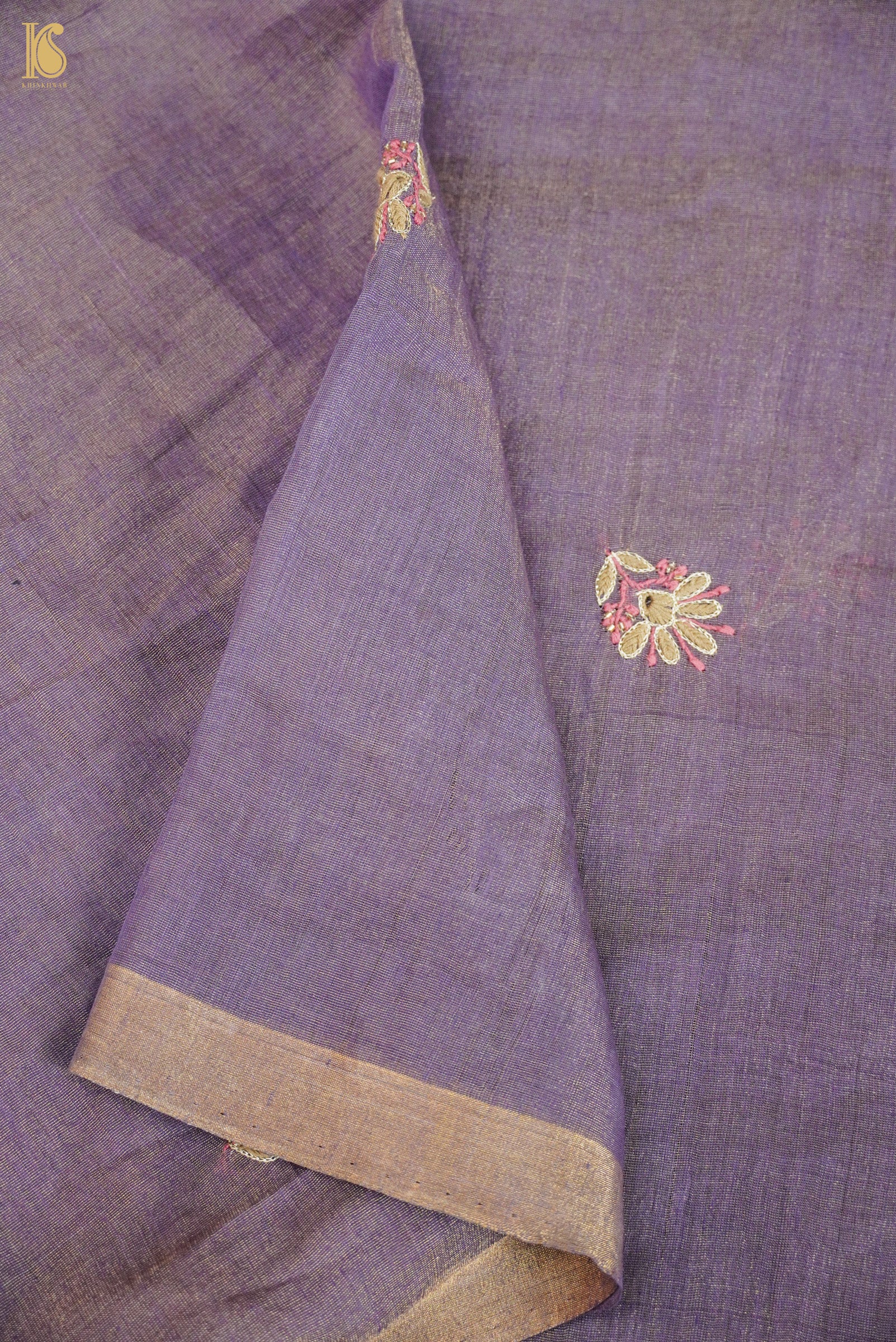 Chikankari Pure Tissue Chanderi Silk Suit Set