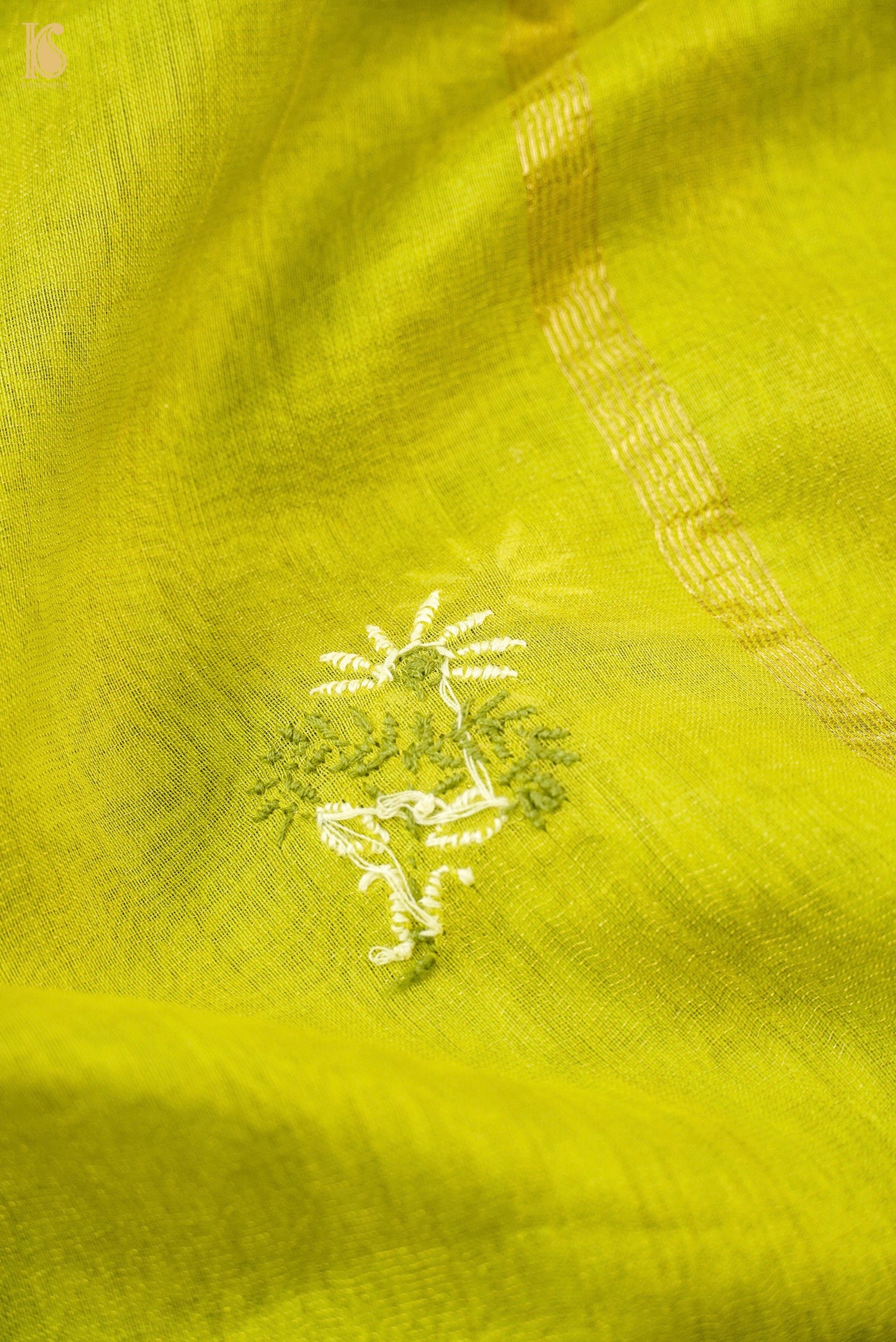 Chikankari Pure Chanderi Silk Suit Set