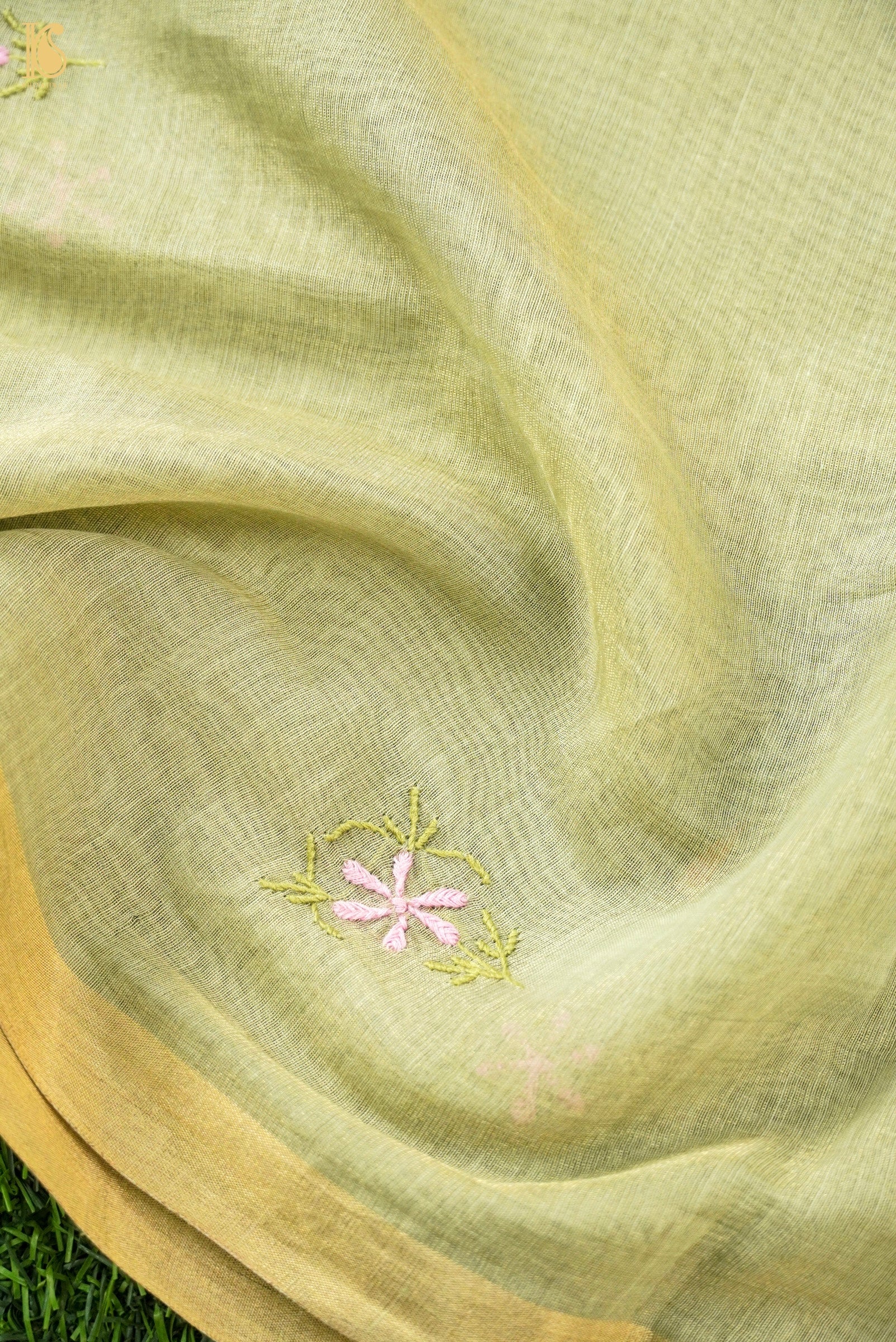 Chikankari Pure Tissue Chanderi Silk Suit Set