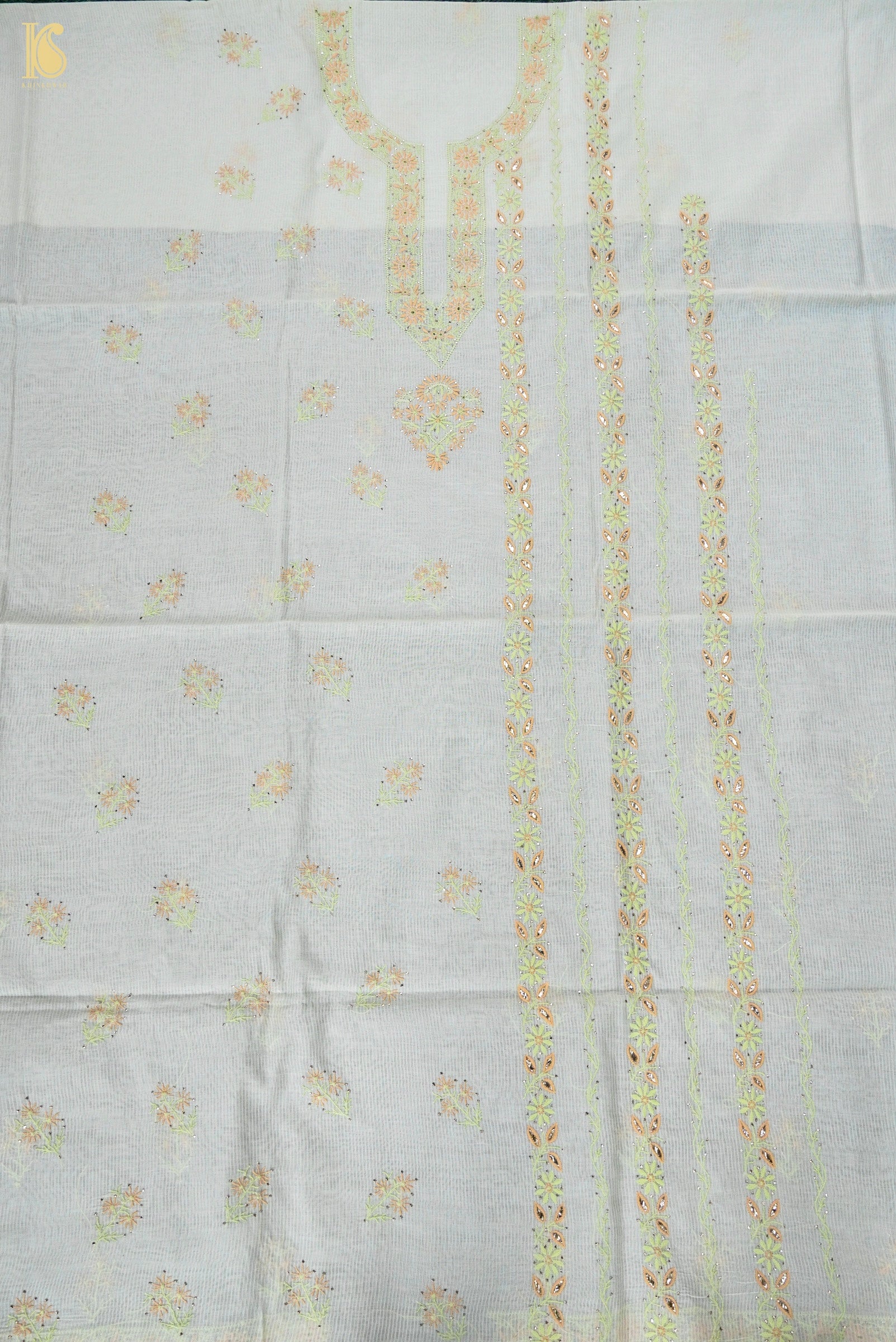 Chikankari Pure Maheshwar Cotton Suit Set