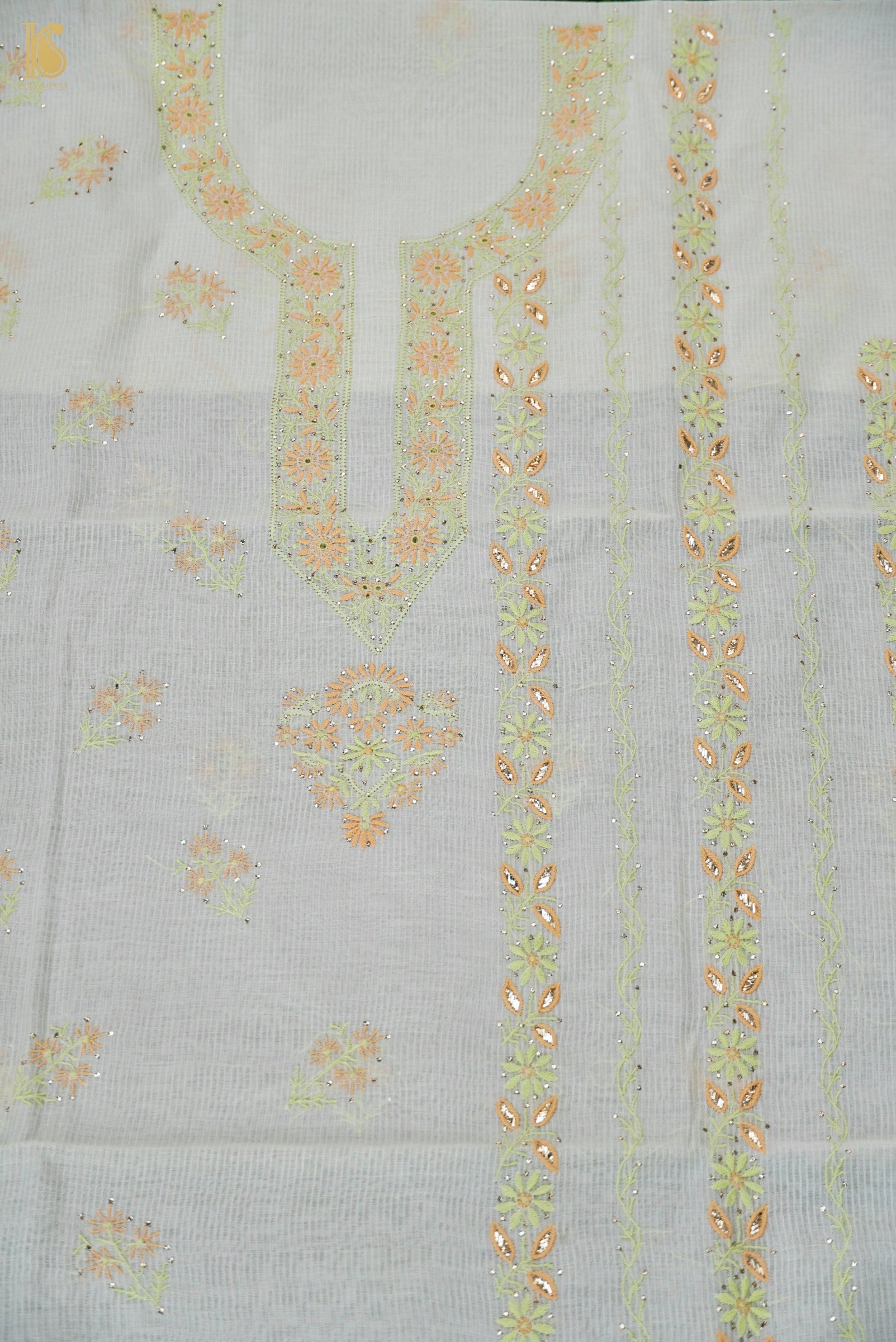 Chikankari Pure Maheshwar Cotton Suit Set