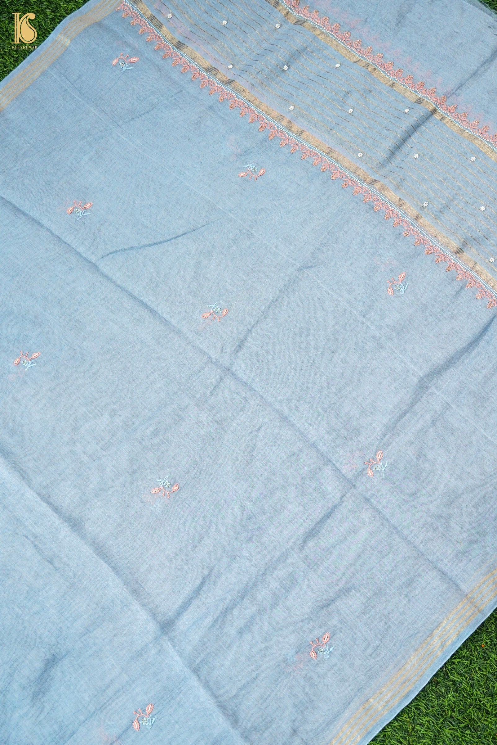 Chikankari Pure Mal Chanderi Suit Set
