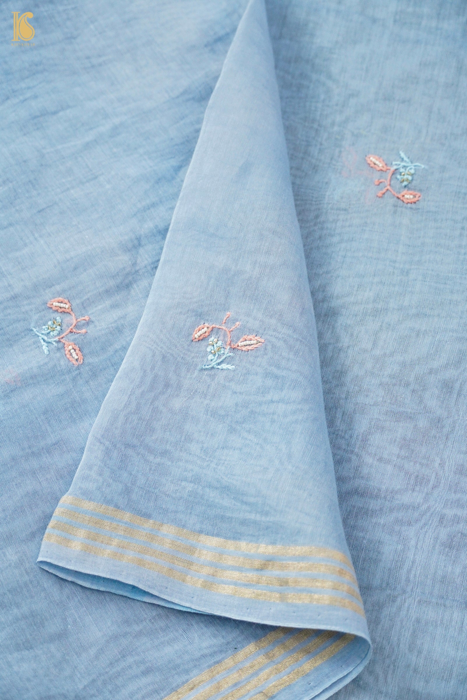 Chikankari Pure Mal Chanderi Suit Set