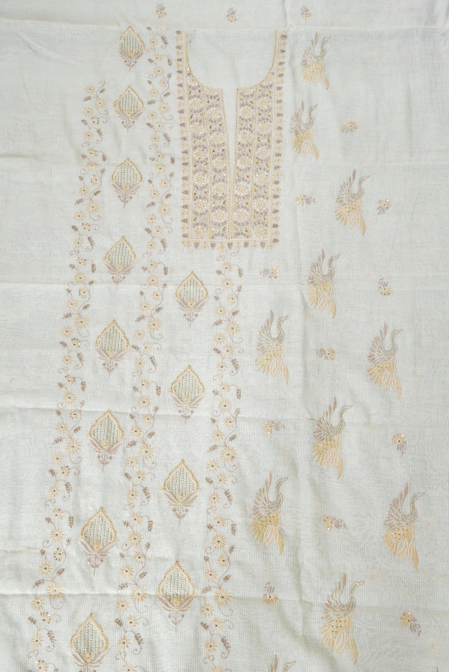 Chikankari Pure Maheshwar Cotton Suit Set
