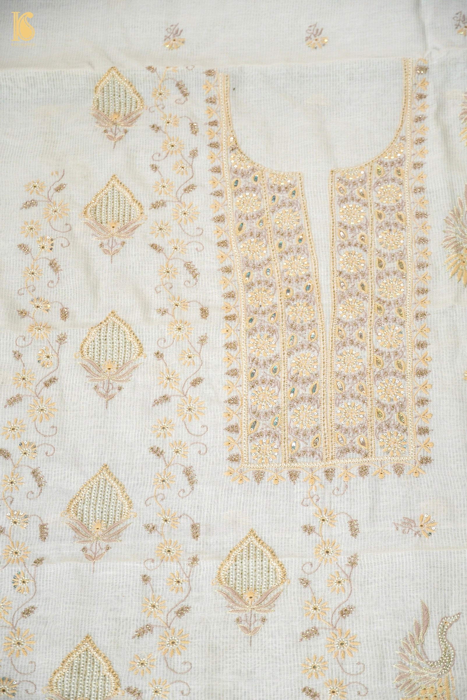 Chikankari Pure Maheshwar Cotton Suit Set