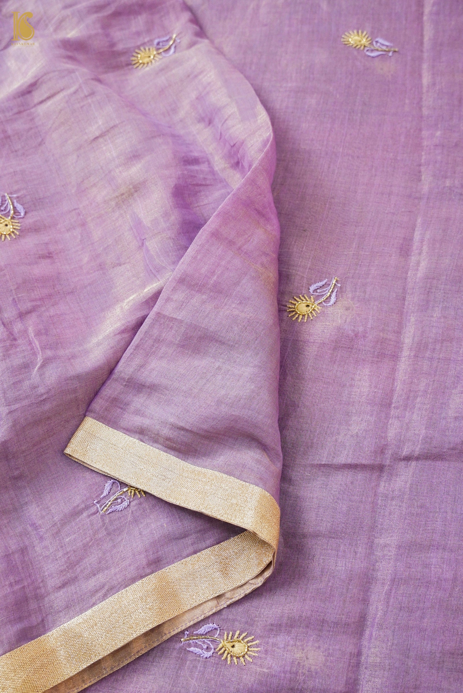 Chikankari Pure Tissue Chanderi Silk Suit Set