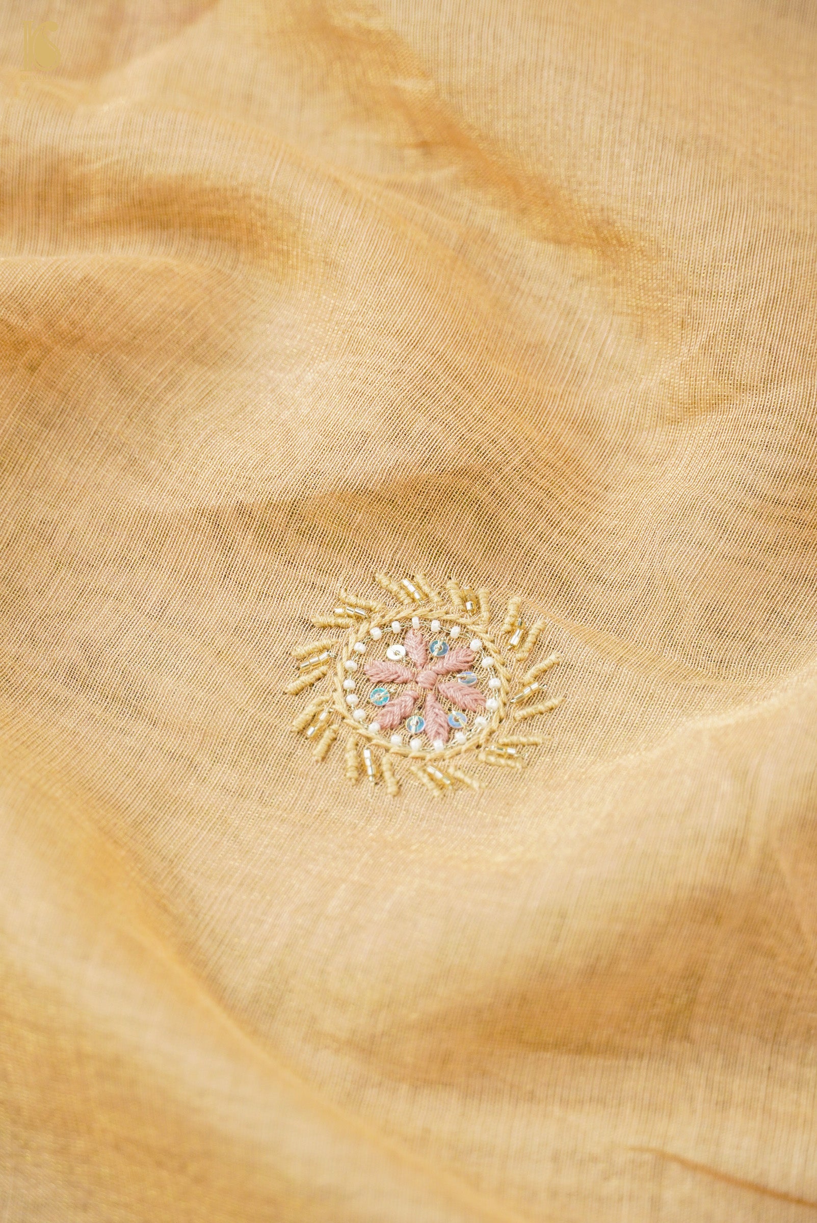 Chikankari Pure Tissue Chanderi Silk Suit Set