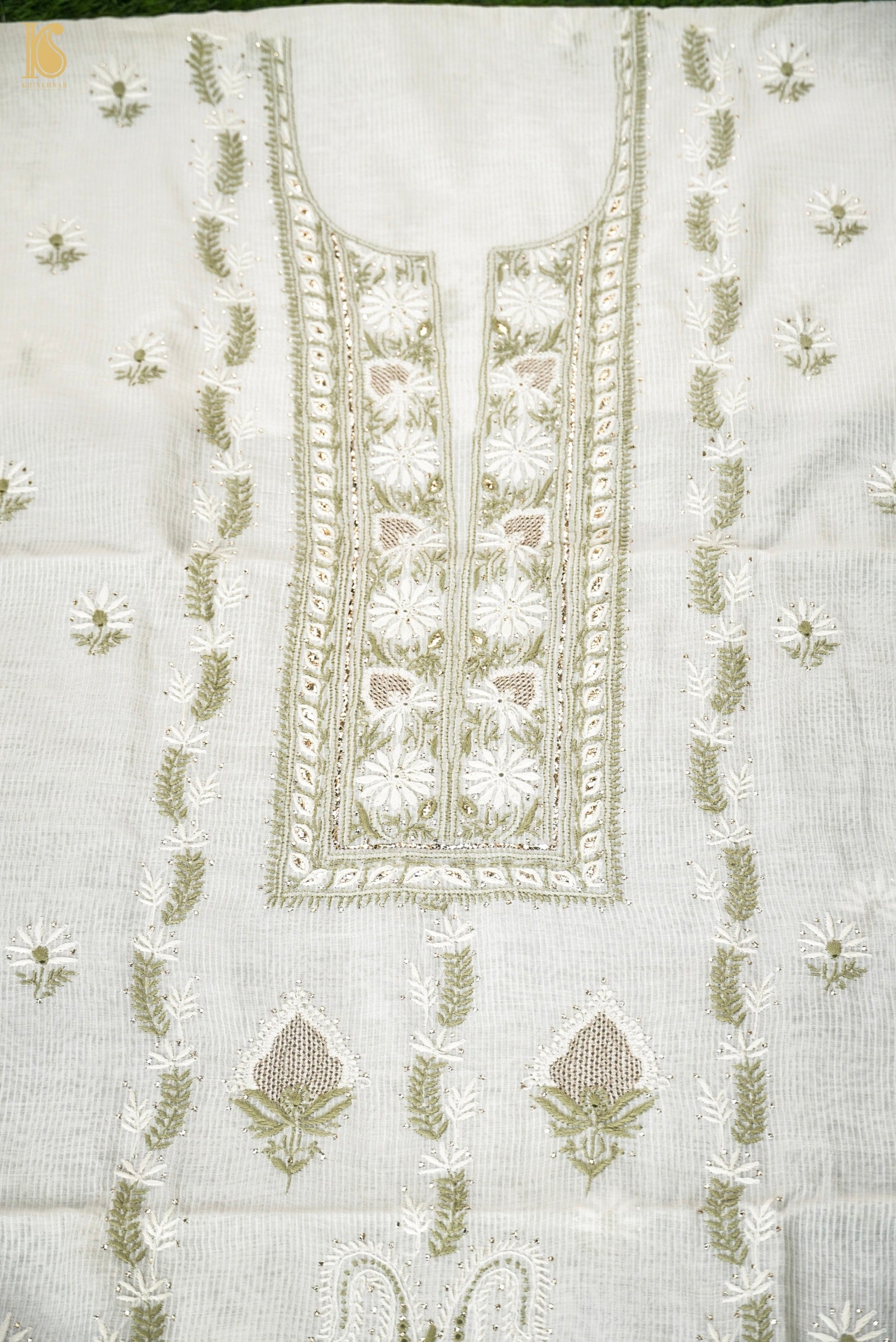 Chikankari Pure Maheshwar Cotton Suit Set