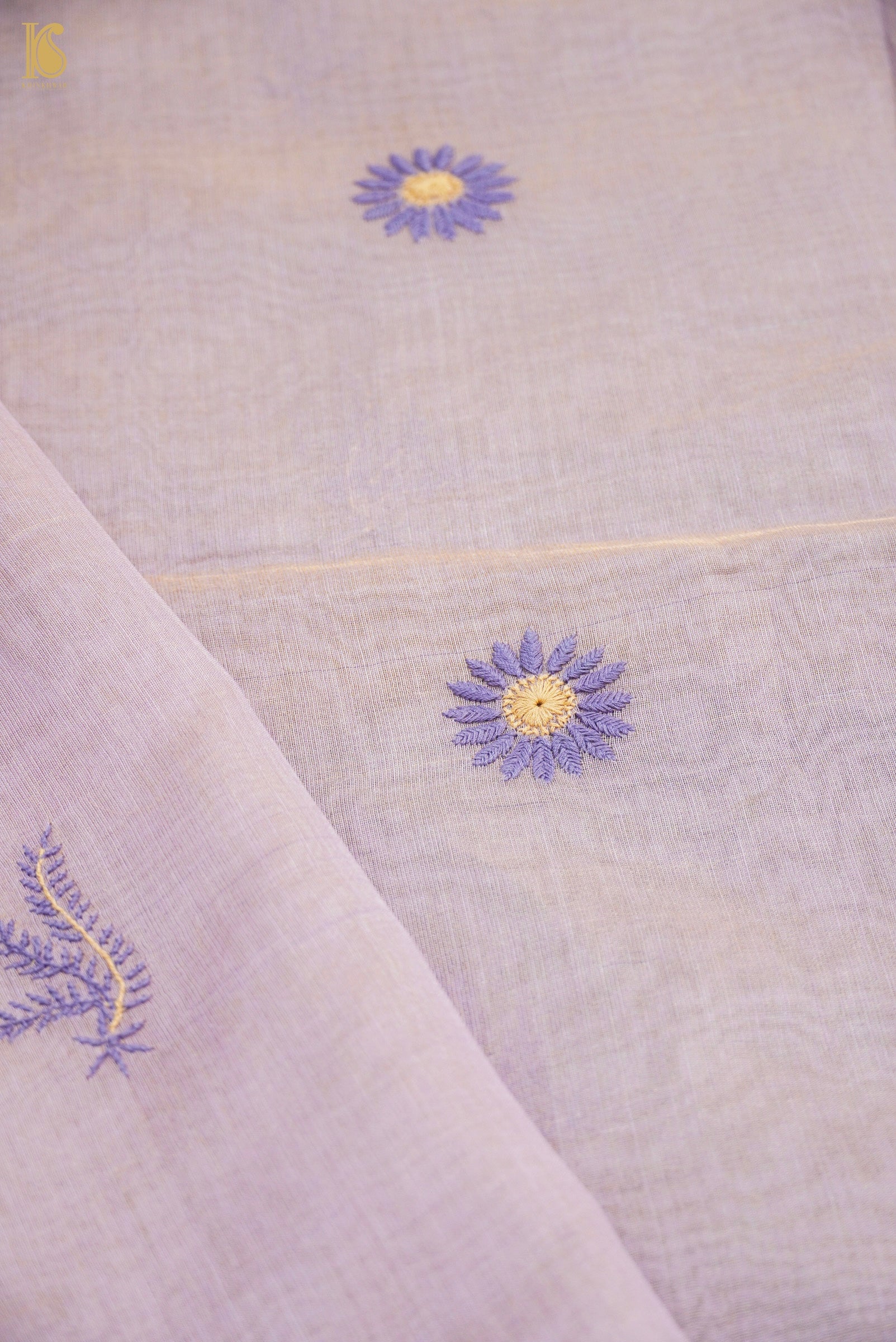 Chikankari Pure Tissue Chanderi Saree